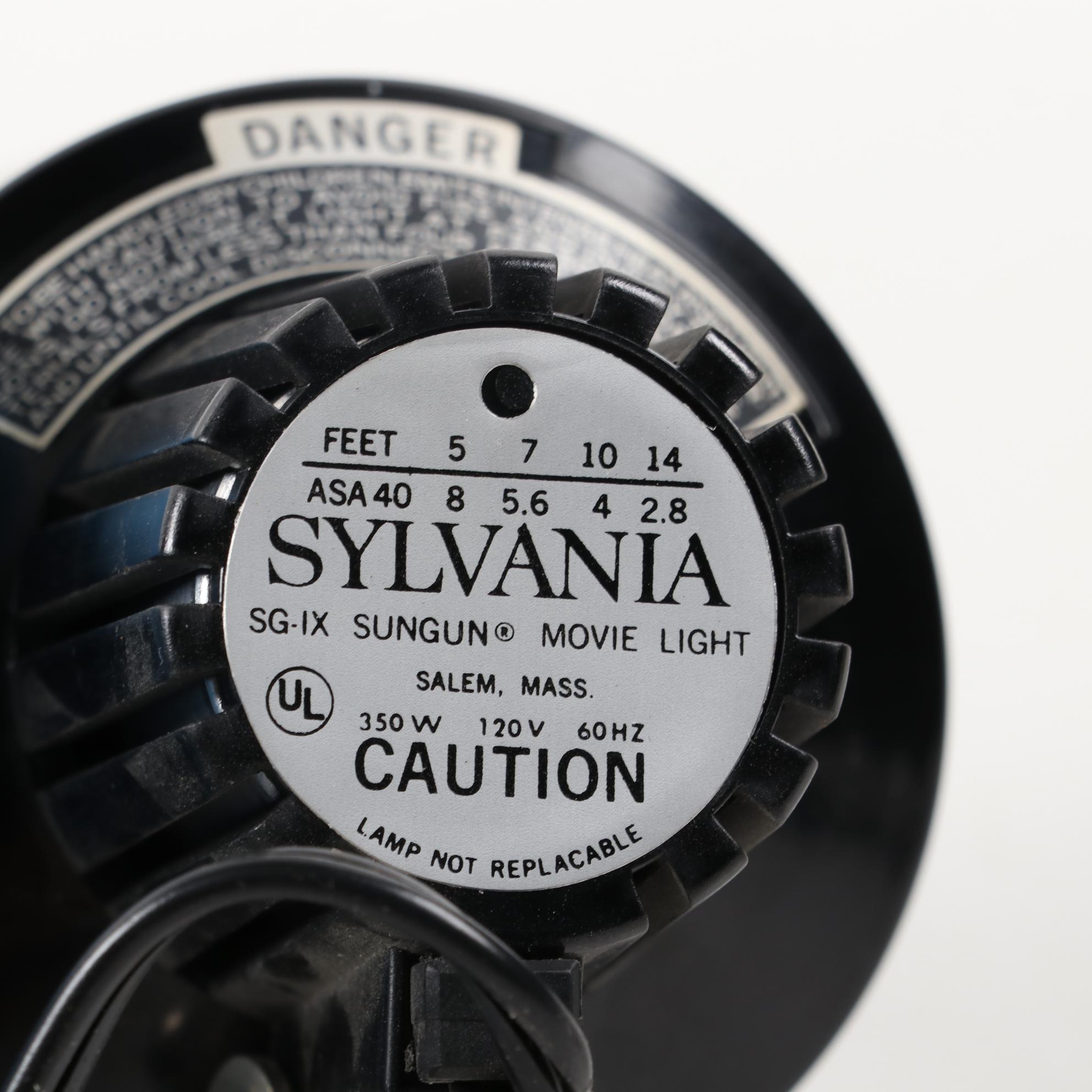 "Moviematic" and "TLX Electric Eye" Movie Cameras with "Sun Gun" Movie Light