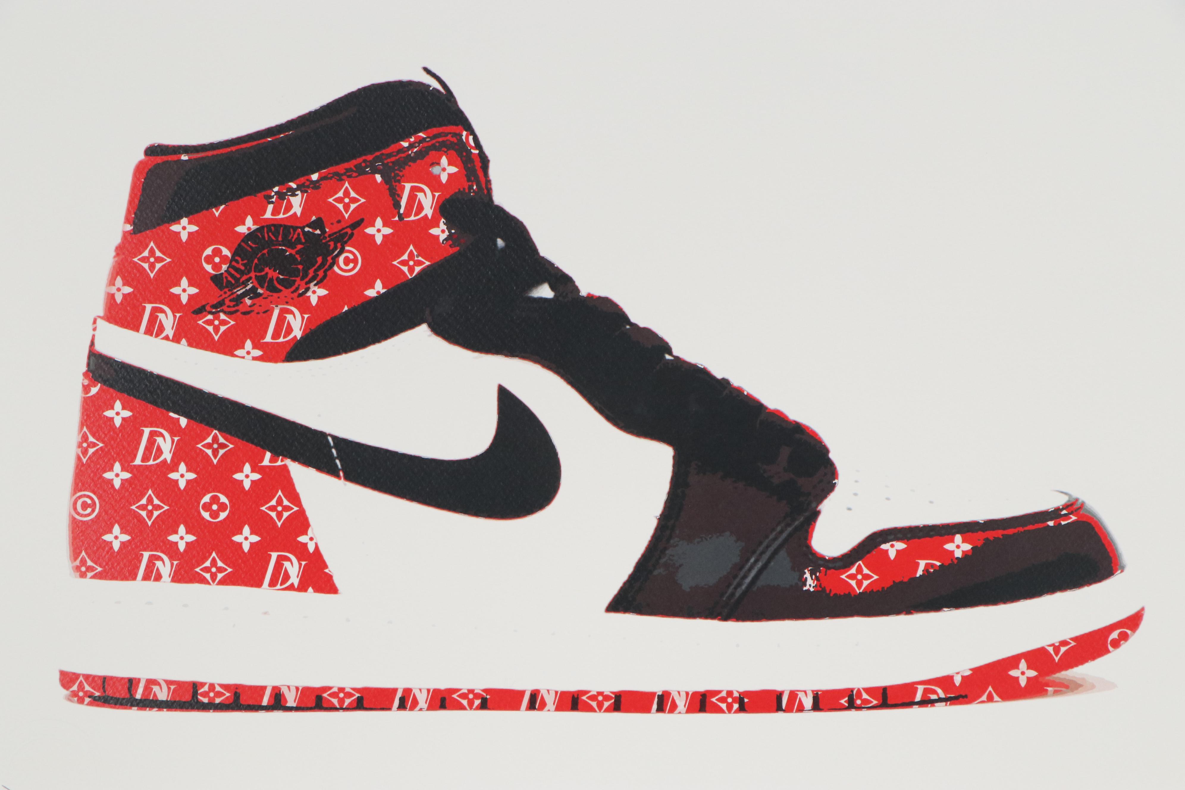 Death NYC Pop Art Graphic Print of Nike Sneaker, 2017