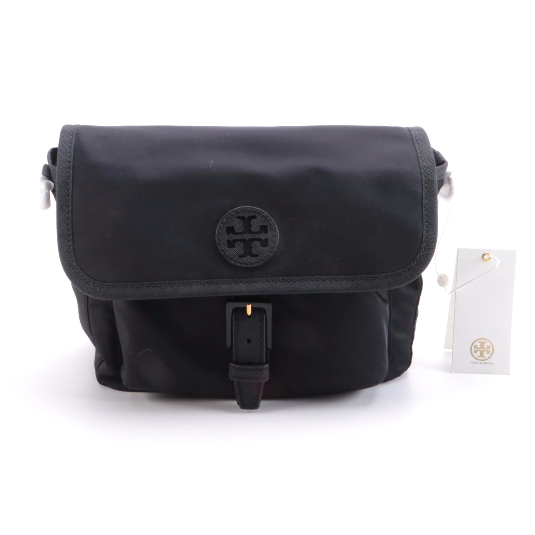 Tory Burch Scout Crossbody Bag in Black Nylon