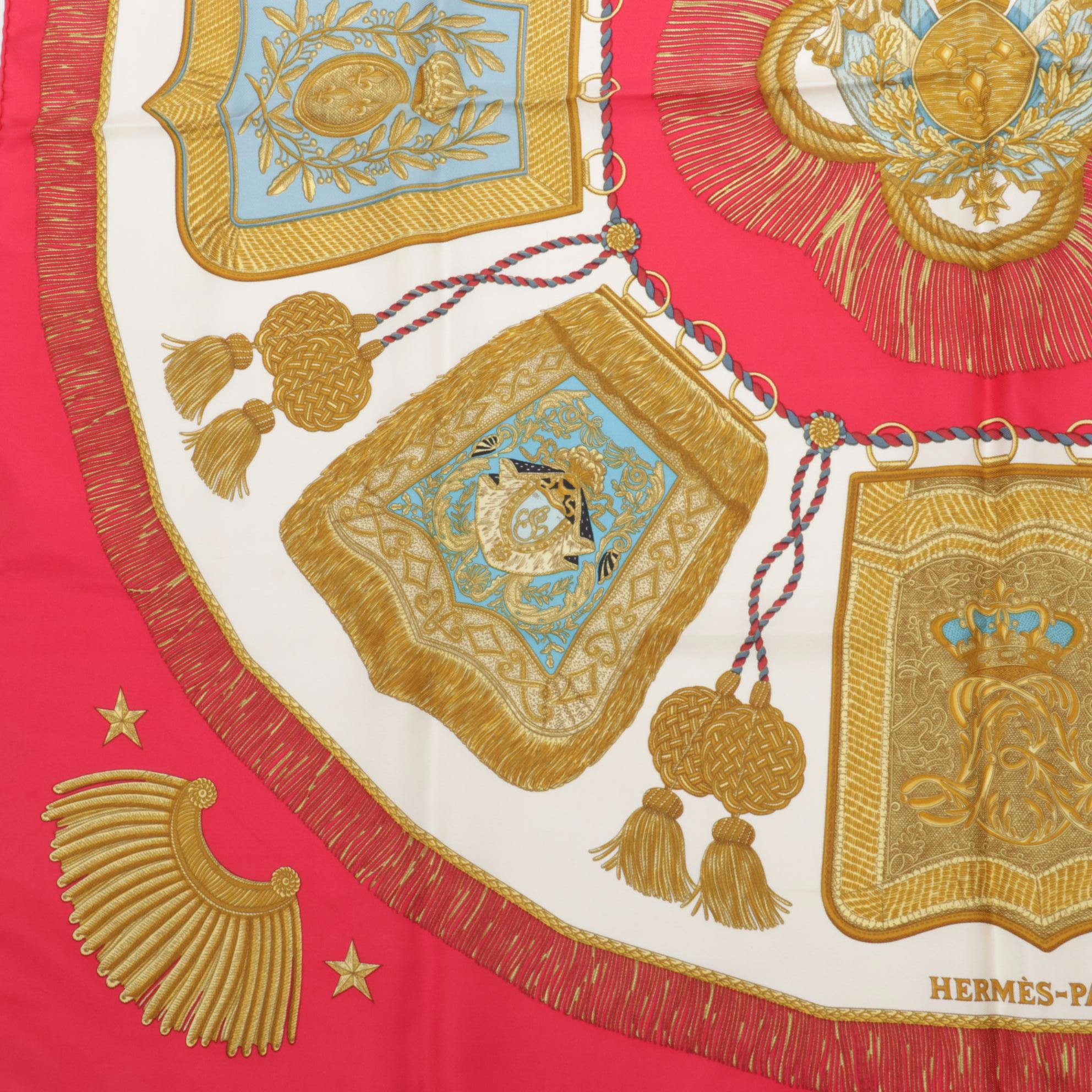 Hermès "Post et Cavalerie" Silk Twill Scarf