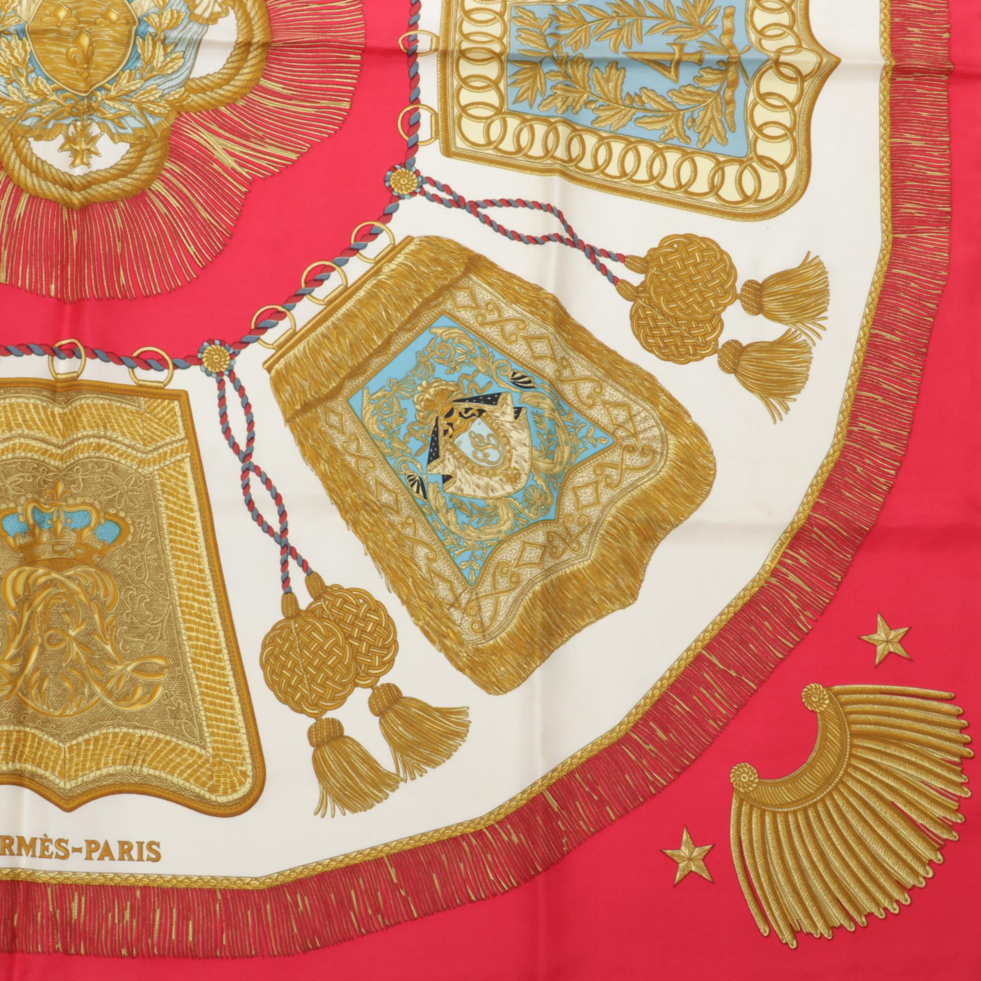 Hermès "Post et Cavalerie" Silk Twill Scarf