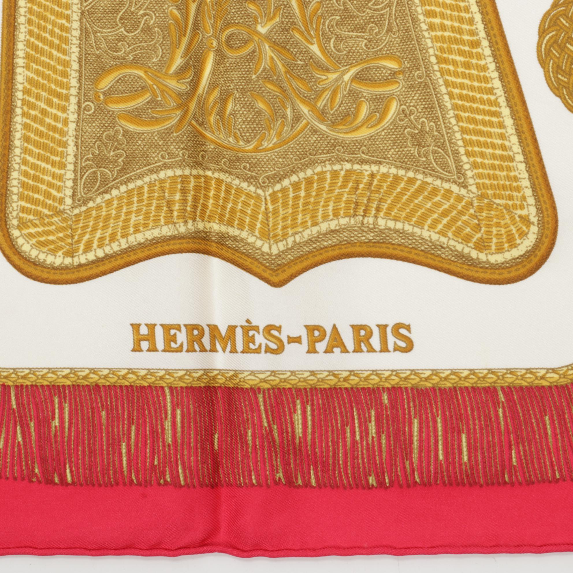 Hermès "Post et Cavalerie" Silk Twill Scarf