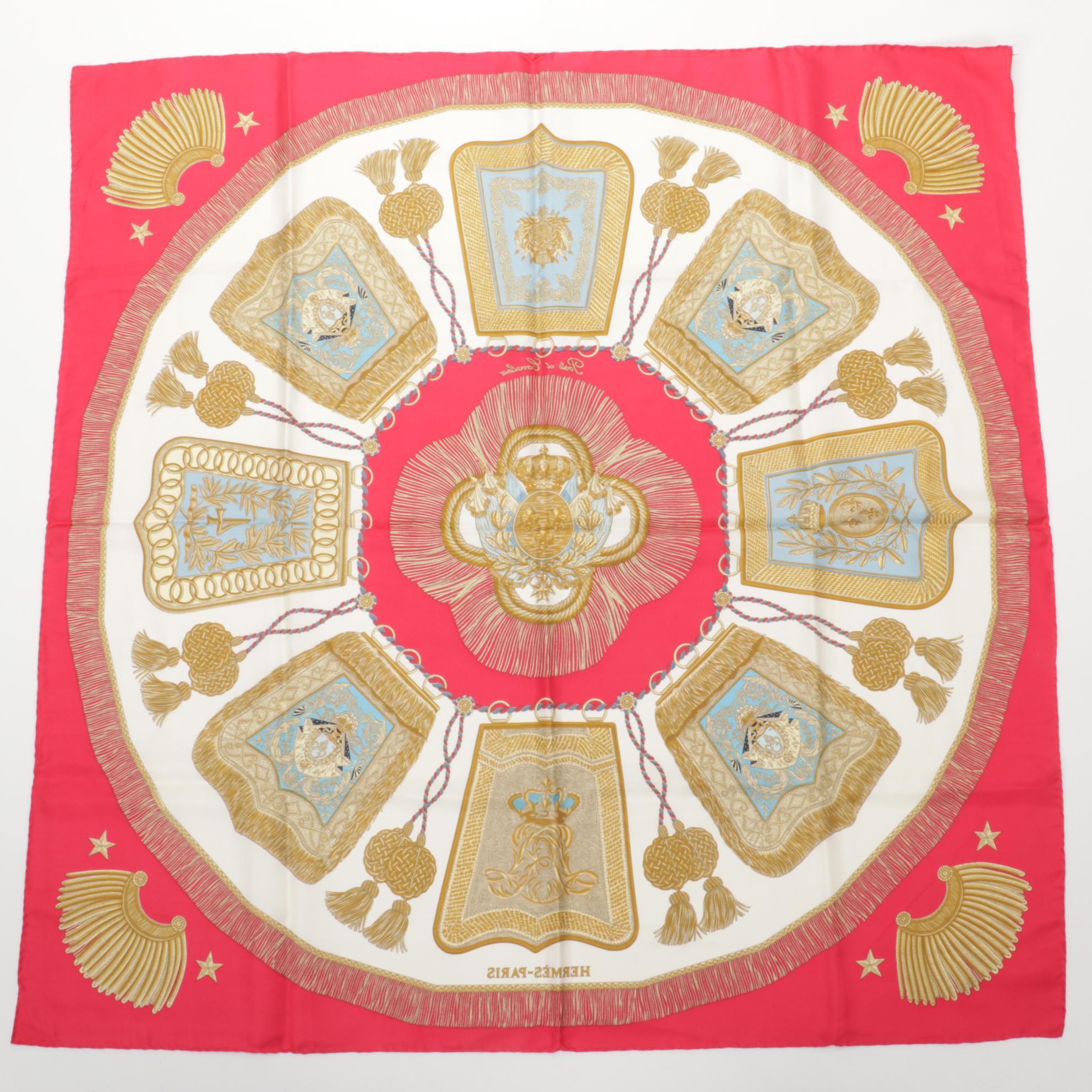 Hermès "Post et Cavalerie" Silk Twill Scarf