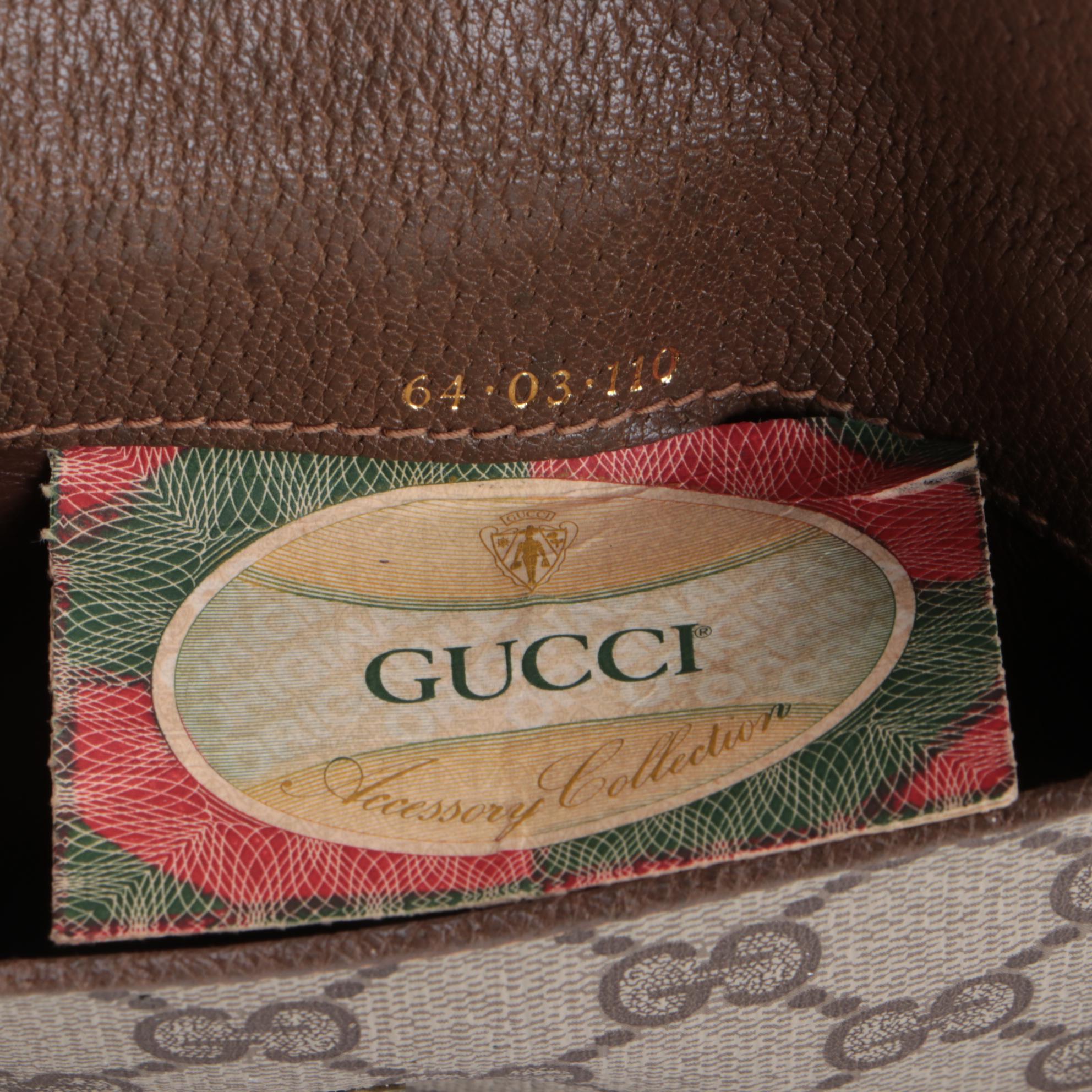 Gucci Accessory Collection GG Supreme Canvas and Leather Wallet
