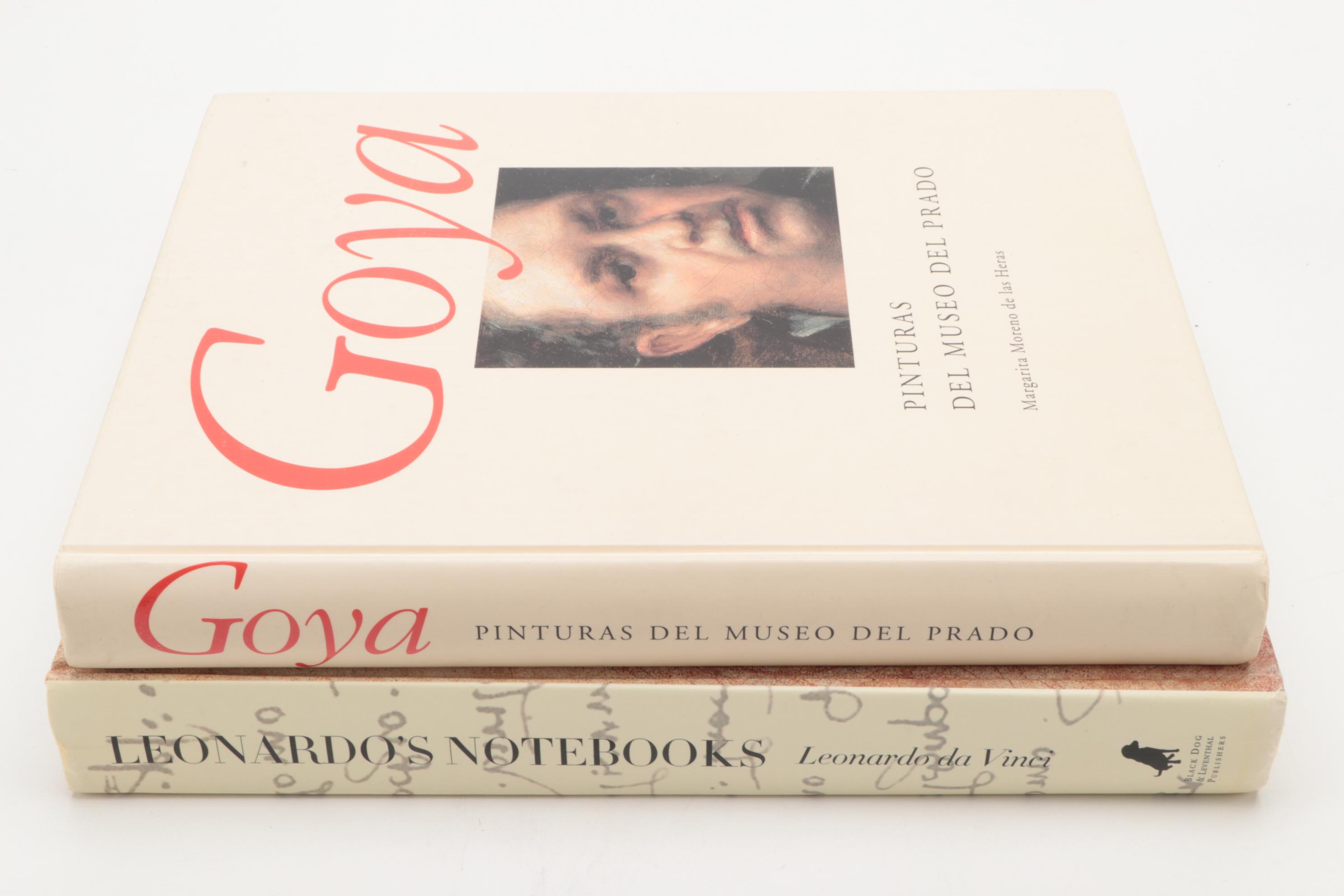 Francisco Goya and Leonardo da Vinci Art Reference Books