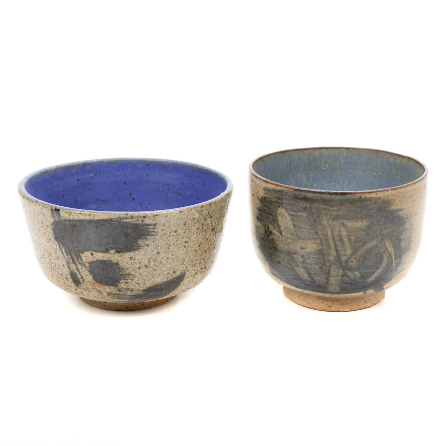 Paul Bogatay Studio Pottery Bowls, 1967–1968