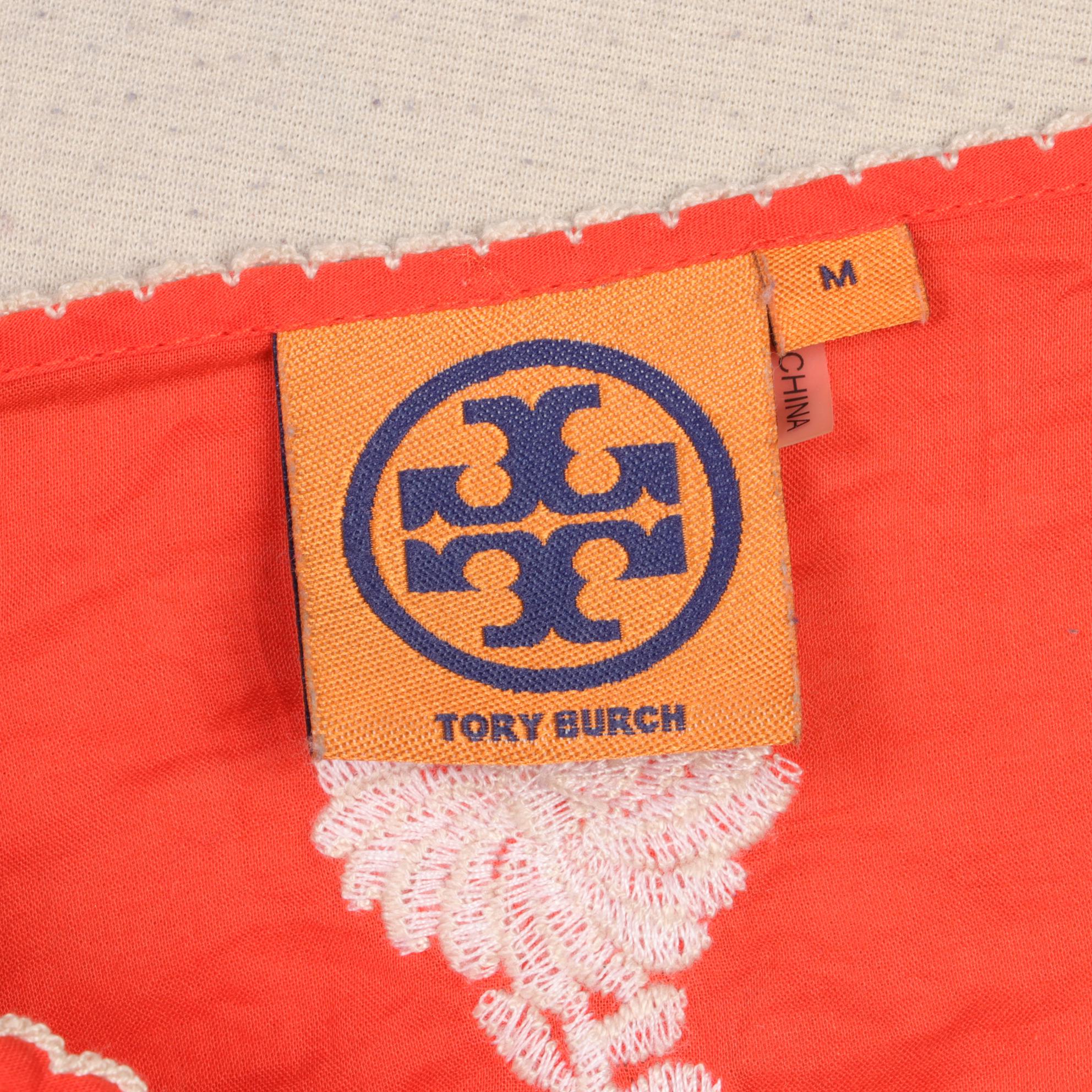 Donna Karan Floral Print and Tory Burch Embroidered Sleeveless Dresses