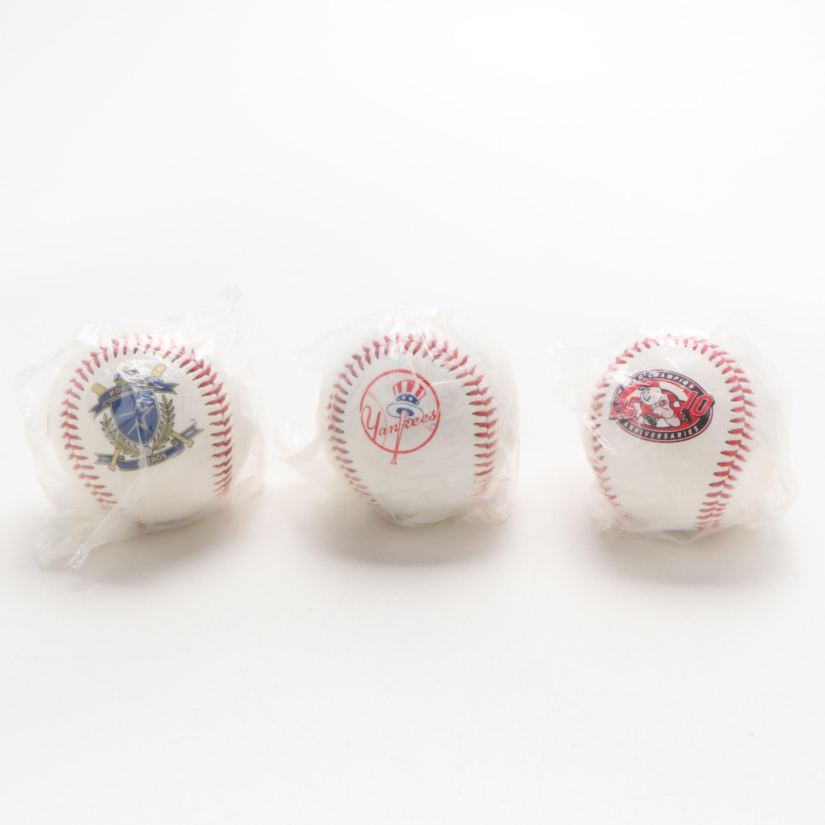 Team Logo Baseballs, Major League, Minor League, and Novelty