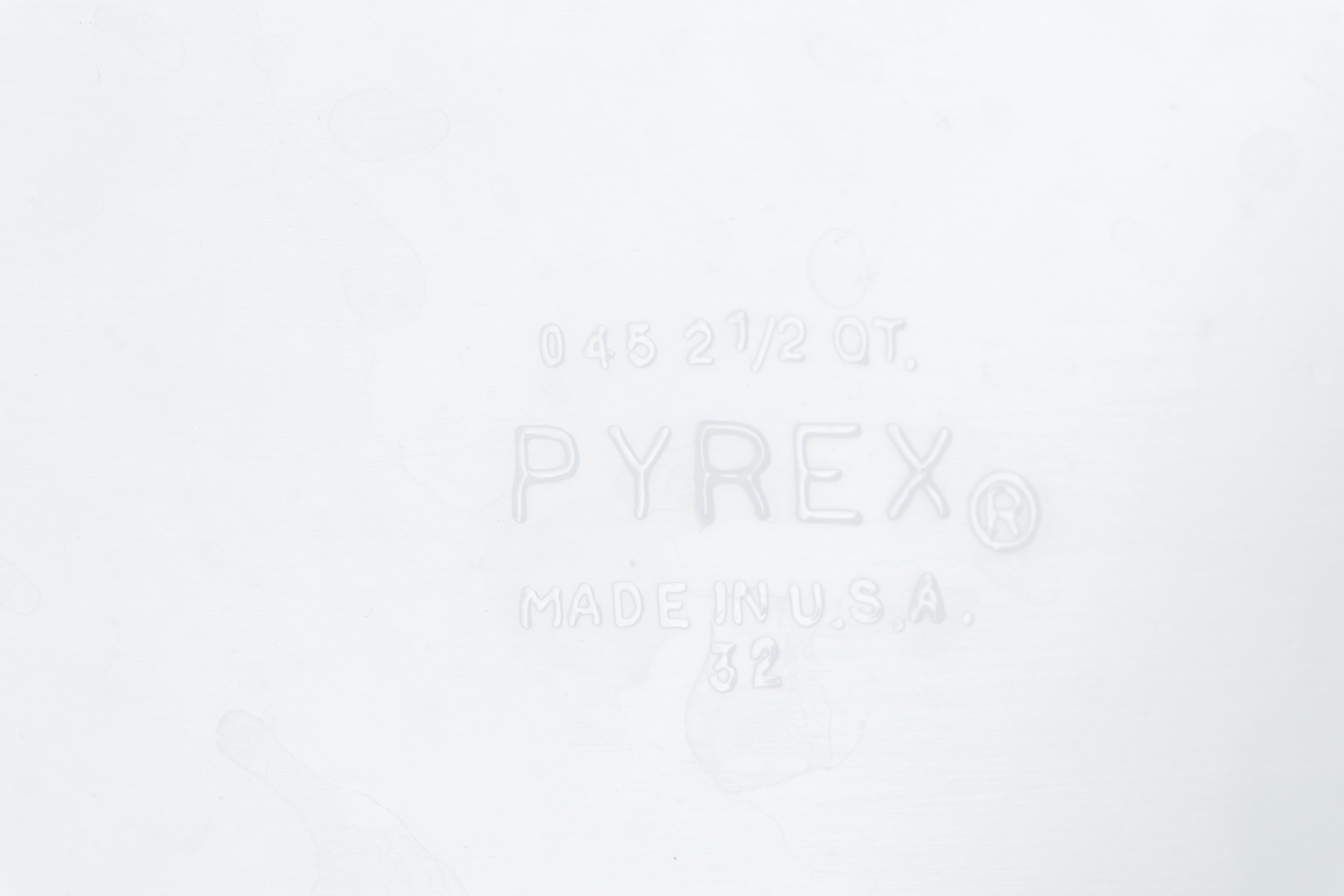 Pyrex "Butterprint" Cinderella Bowls with "Snowflake" Casserole Dish