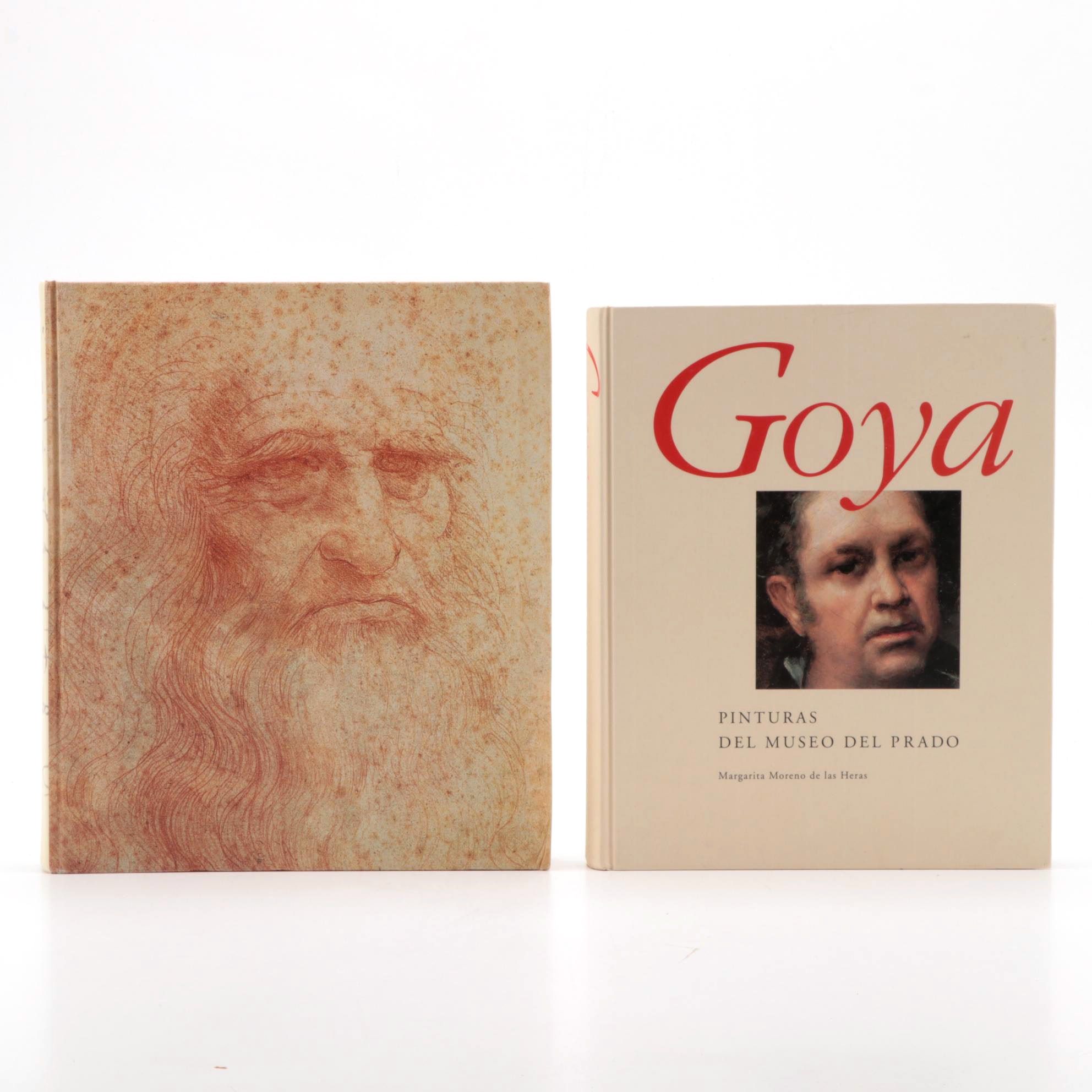 Francisco Goya and Leonardo da Vinci Art Reference Books