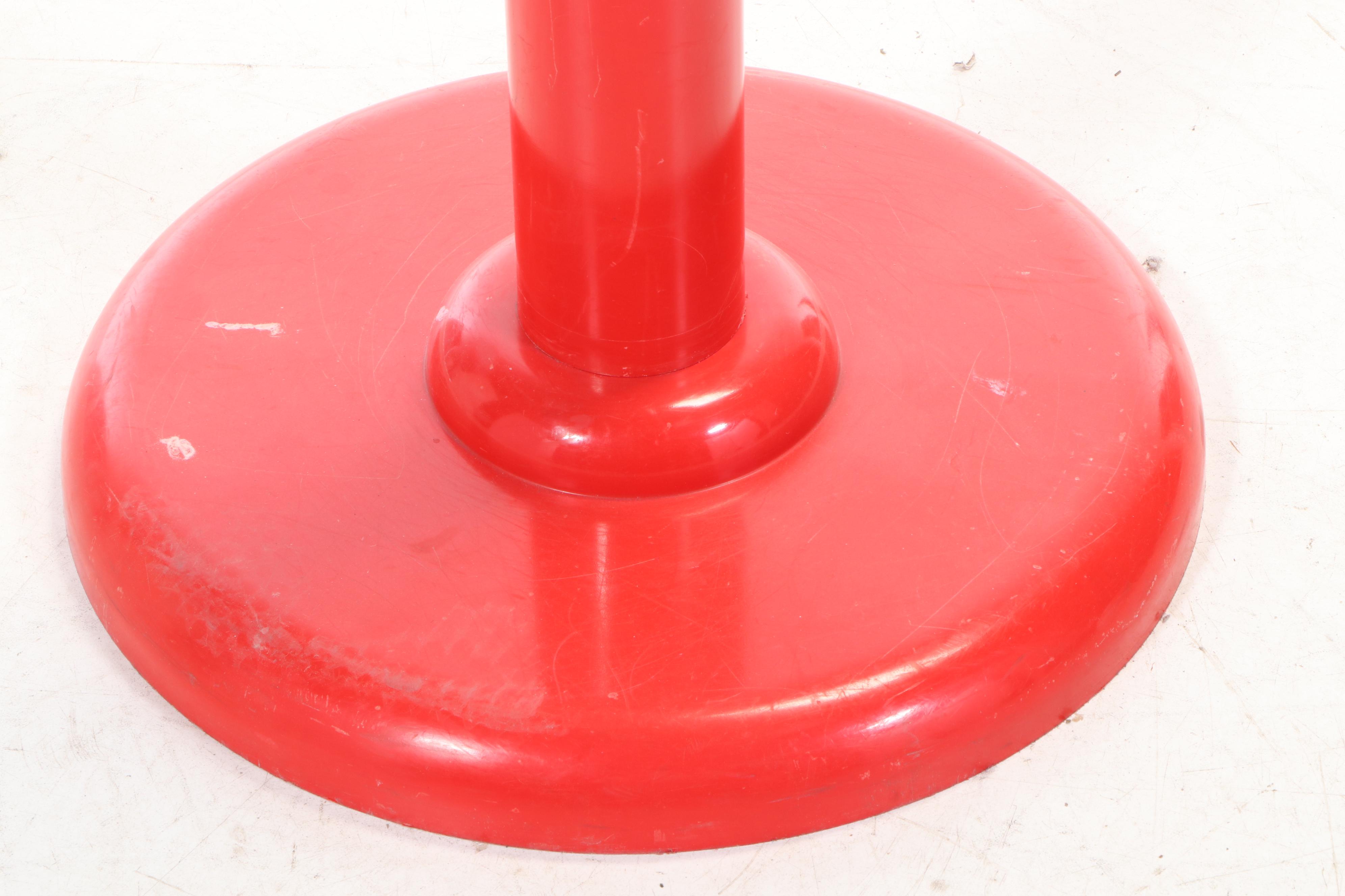 M. Myers & Son "Model 2000" Red Plastic Coat Rack, 1970s