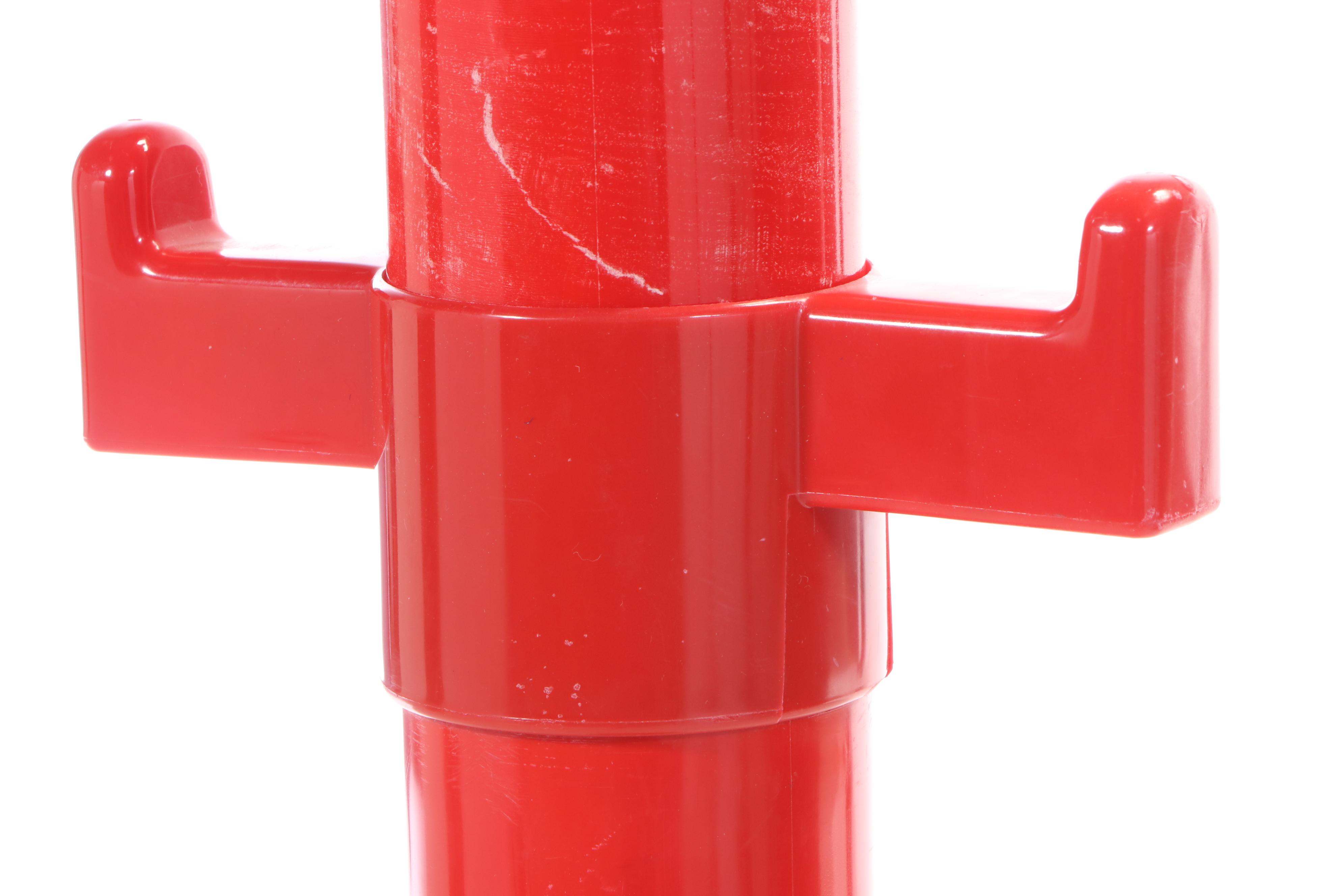 M. Myers & Son "Model 2000" Red Plastic Coat Rack, 1970s