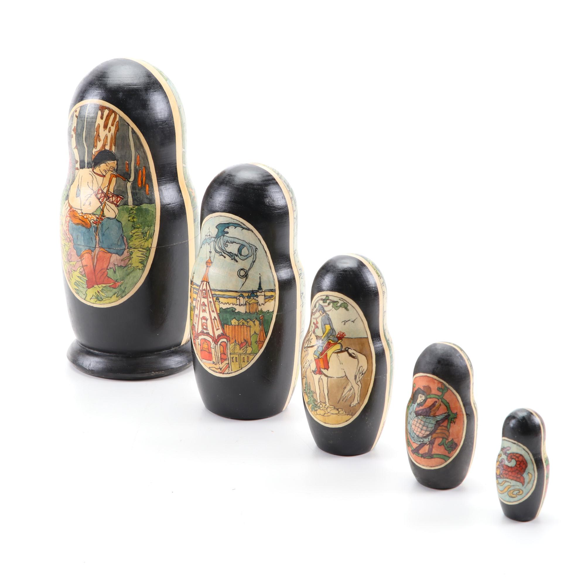 Signed Matroyshka Nesting Doll