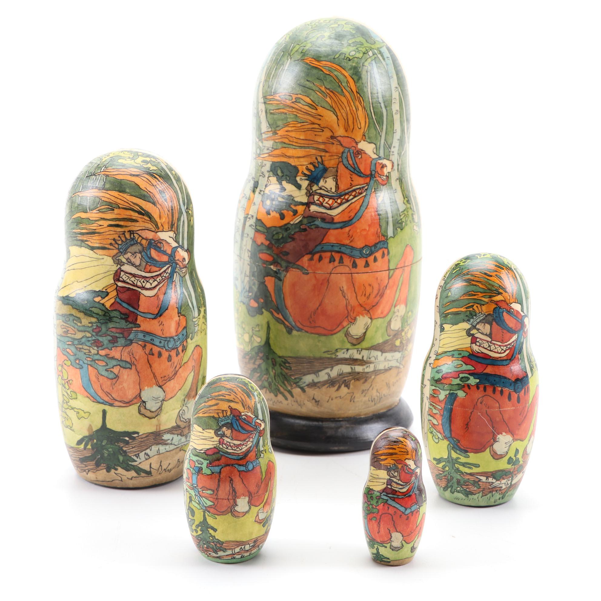 Signed Matroyshka Nesting Doll