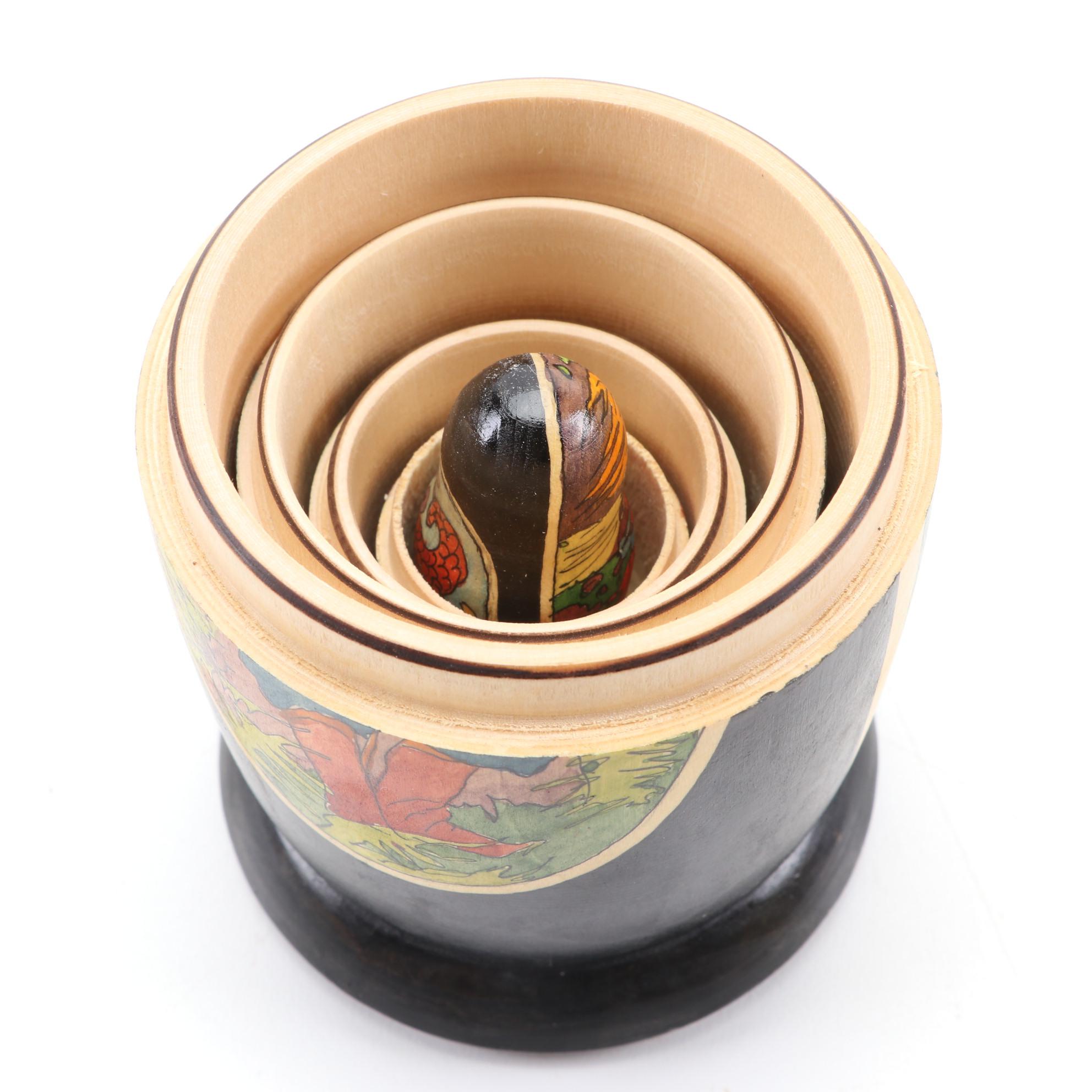 Signed Matroyshka Nesting Doll