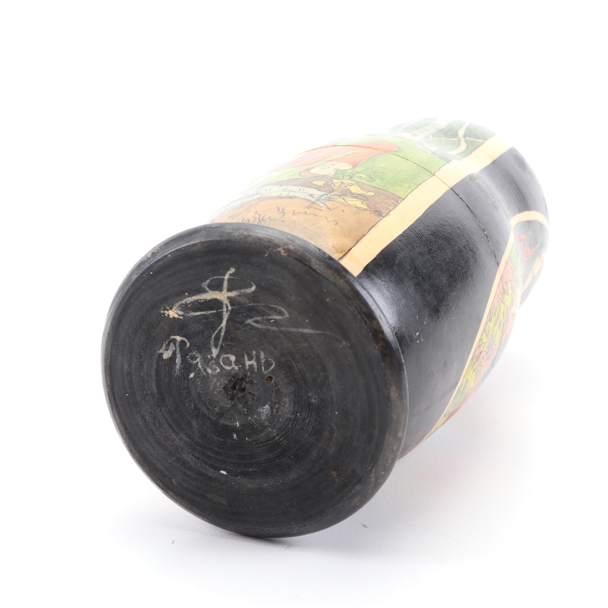 Signed Matroyshka Nesting Doll