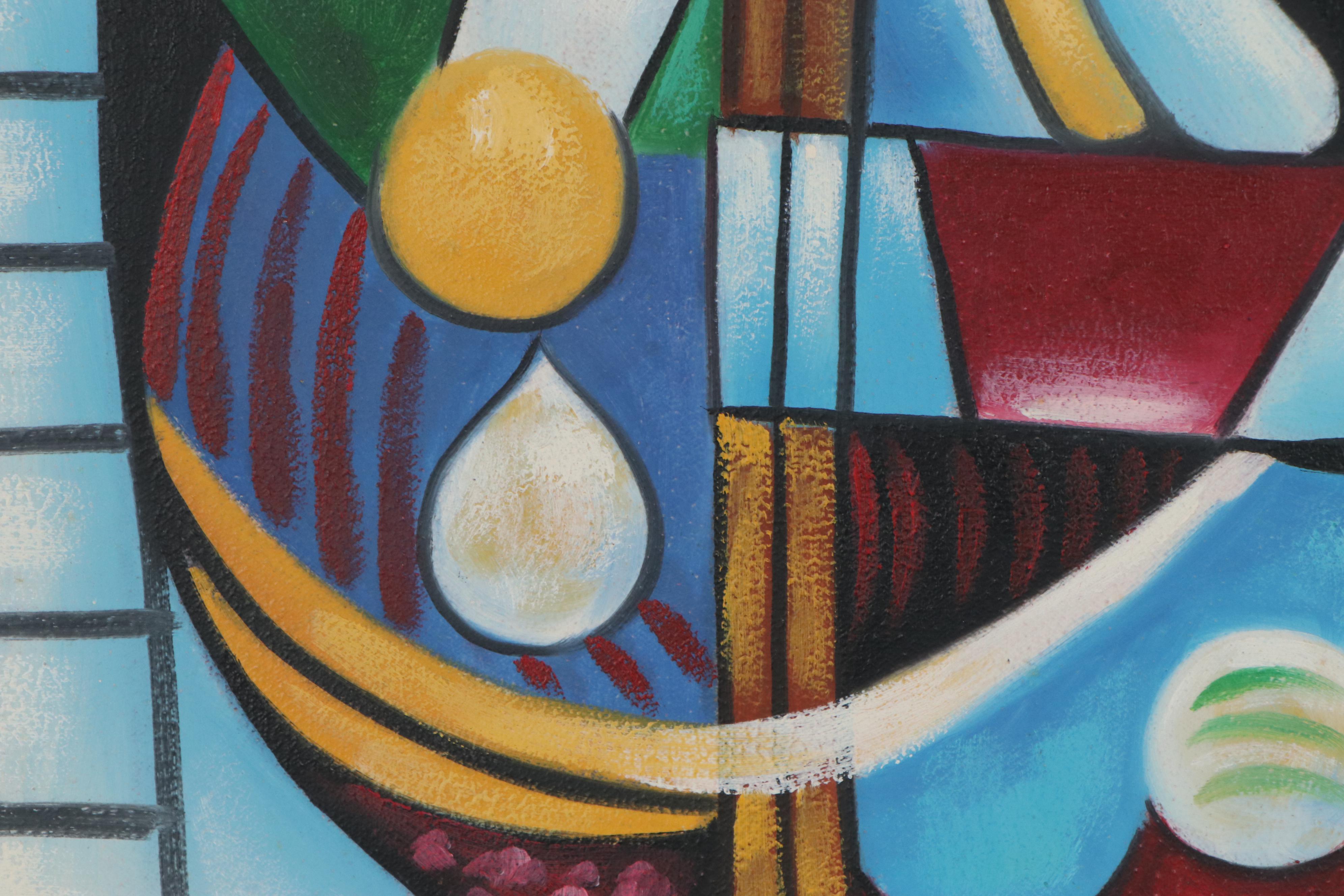 Oil Painting after Pablo Picasso "Girl Before a Mirror," Late 20th Century