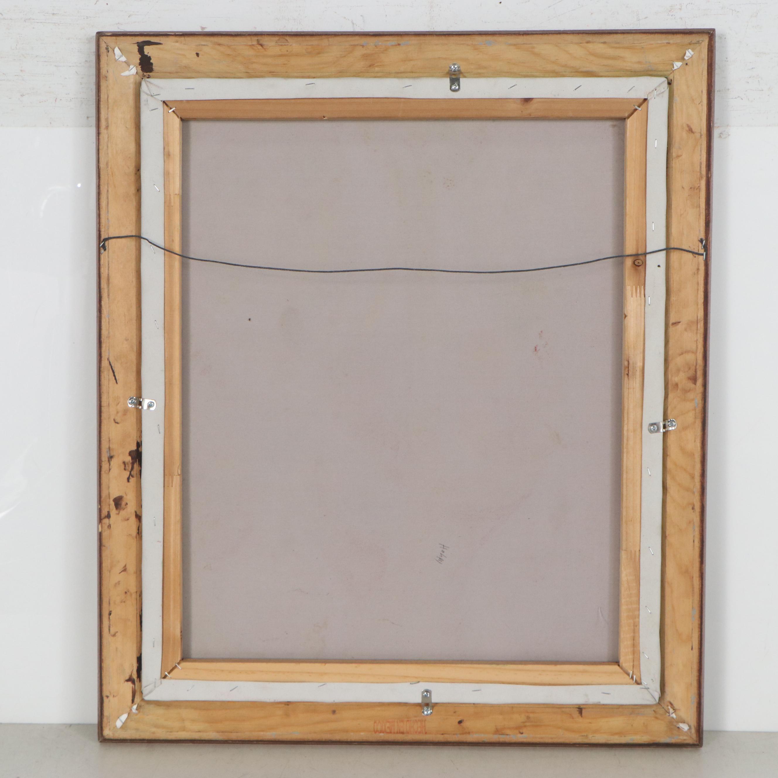 Oil Painting after Pablo Picasso "Girl Before a Mirror," Late 20th Century