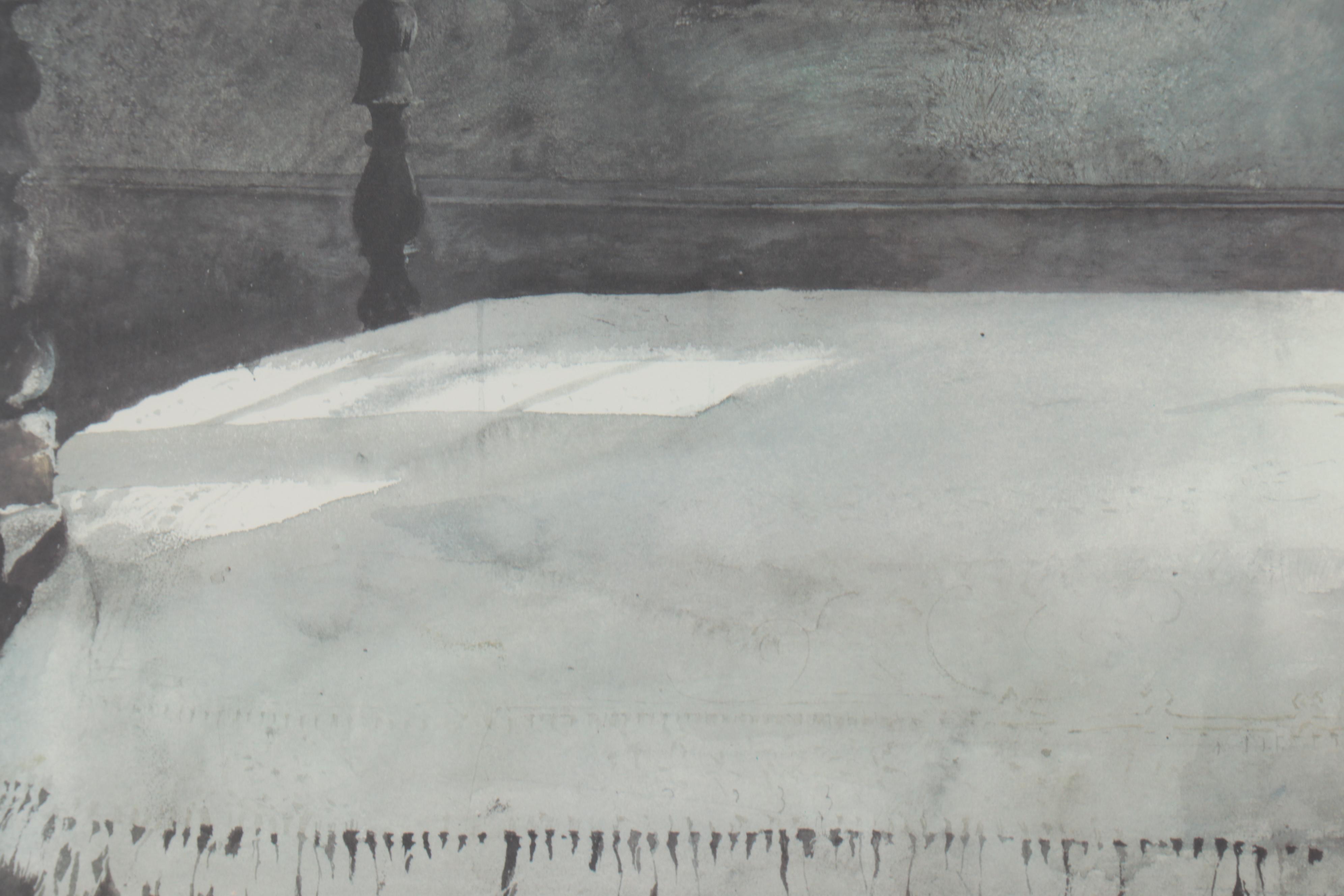 Offset Lithograph after Andrew Wyeth "Master Bedroom"