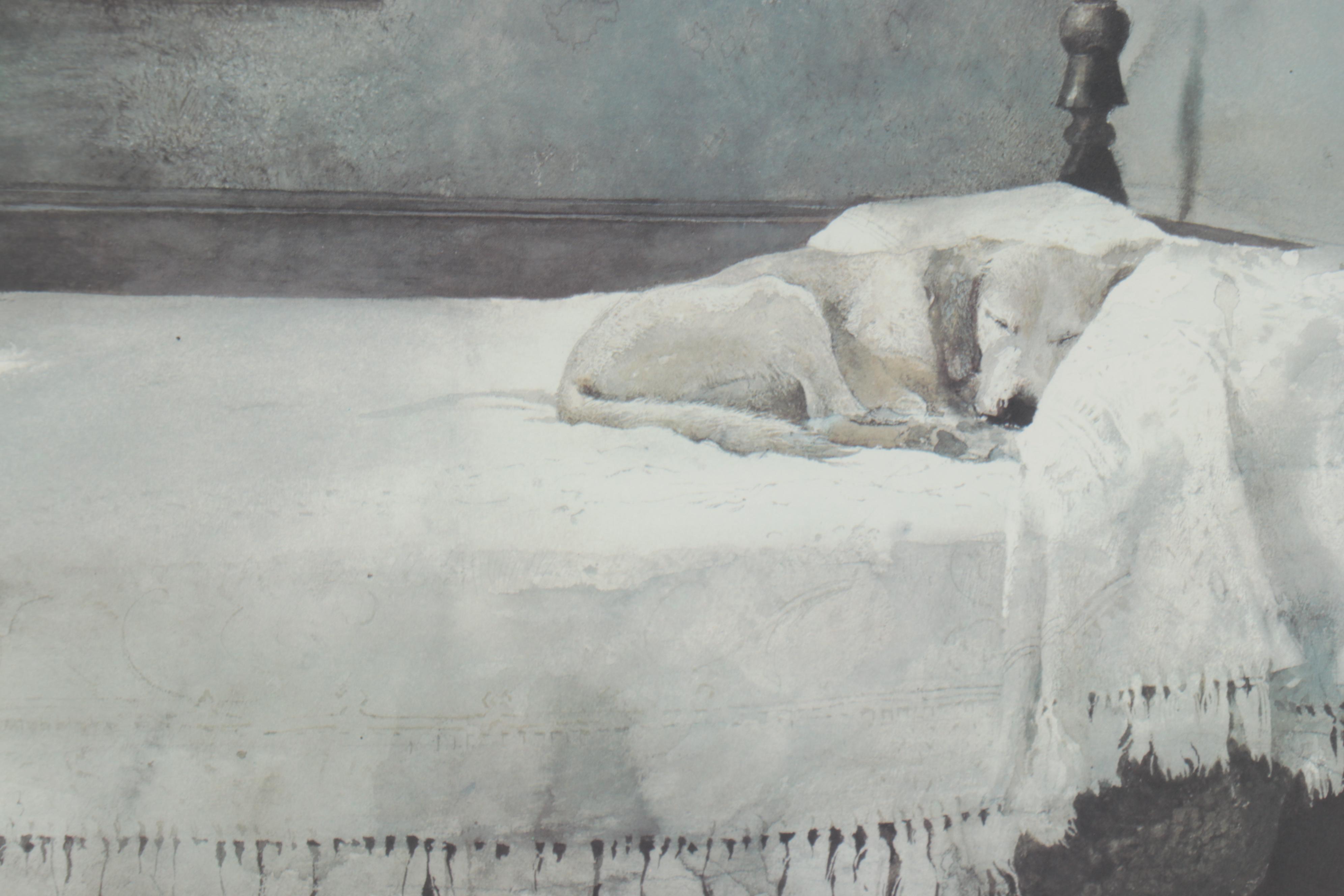 Offset Lithograph after Andrew Wyeth "Master Bedroom"