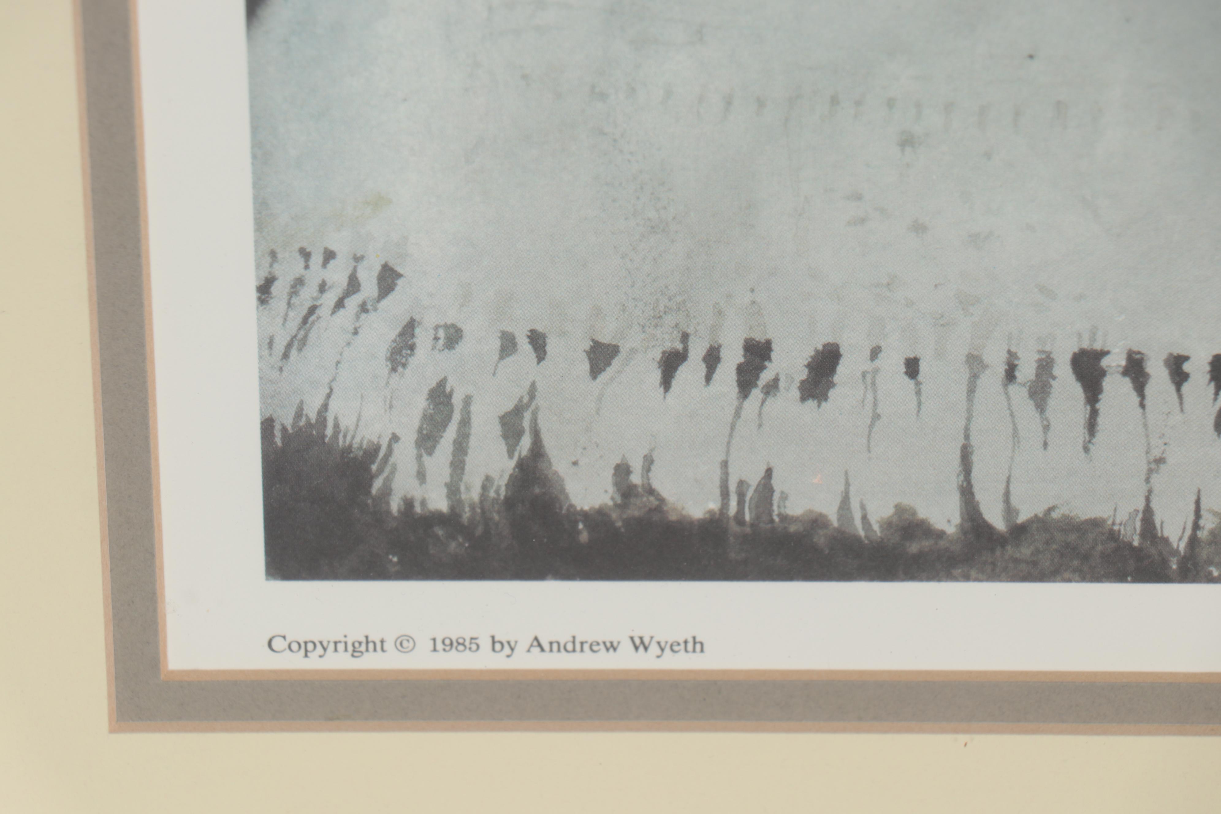 Offset Lithograph after Andrew Wyeth "Master Bedroom"