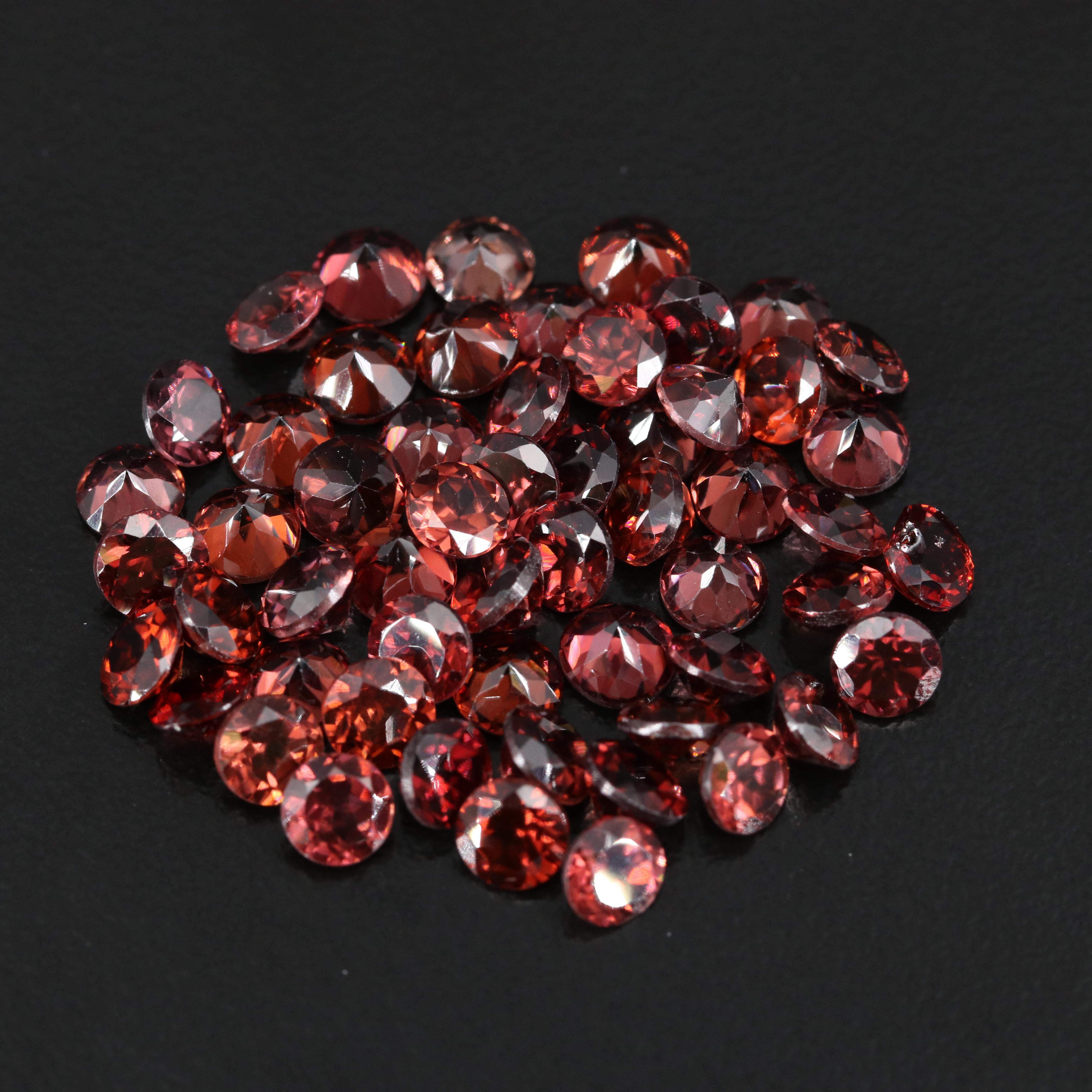 Loose 31.32 CTW Round Faceted Zircons