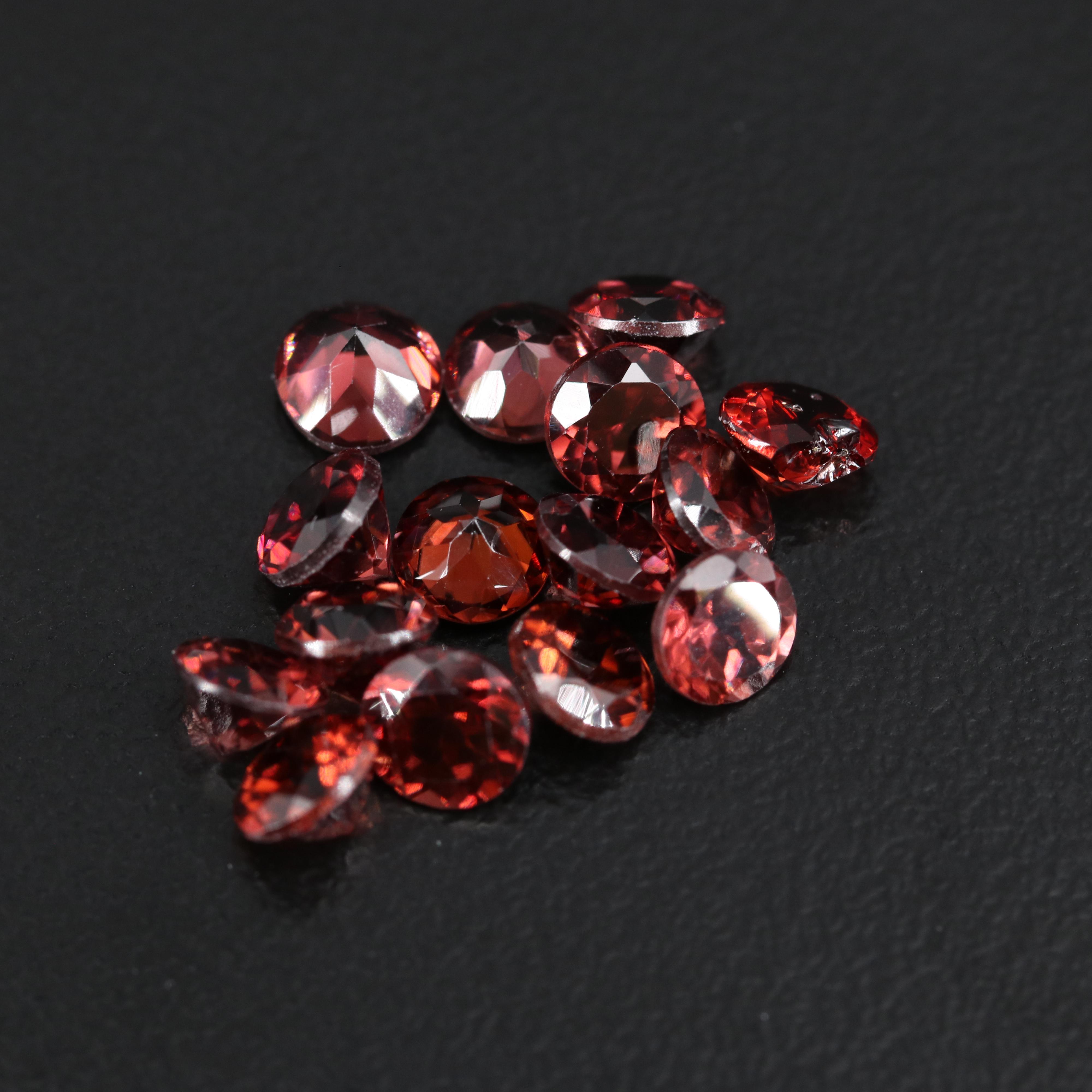 Loose 31.32 CTW Round Faceted Zircons