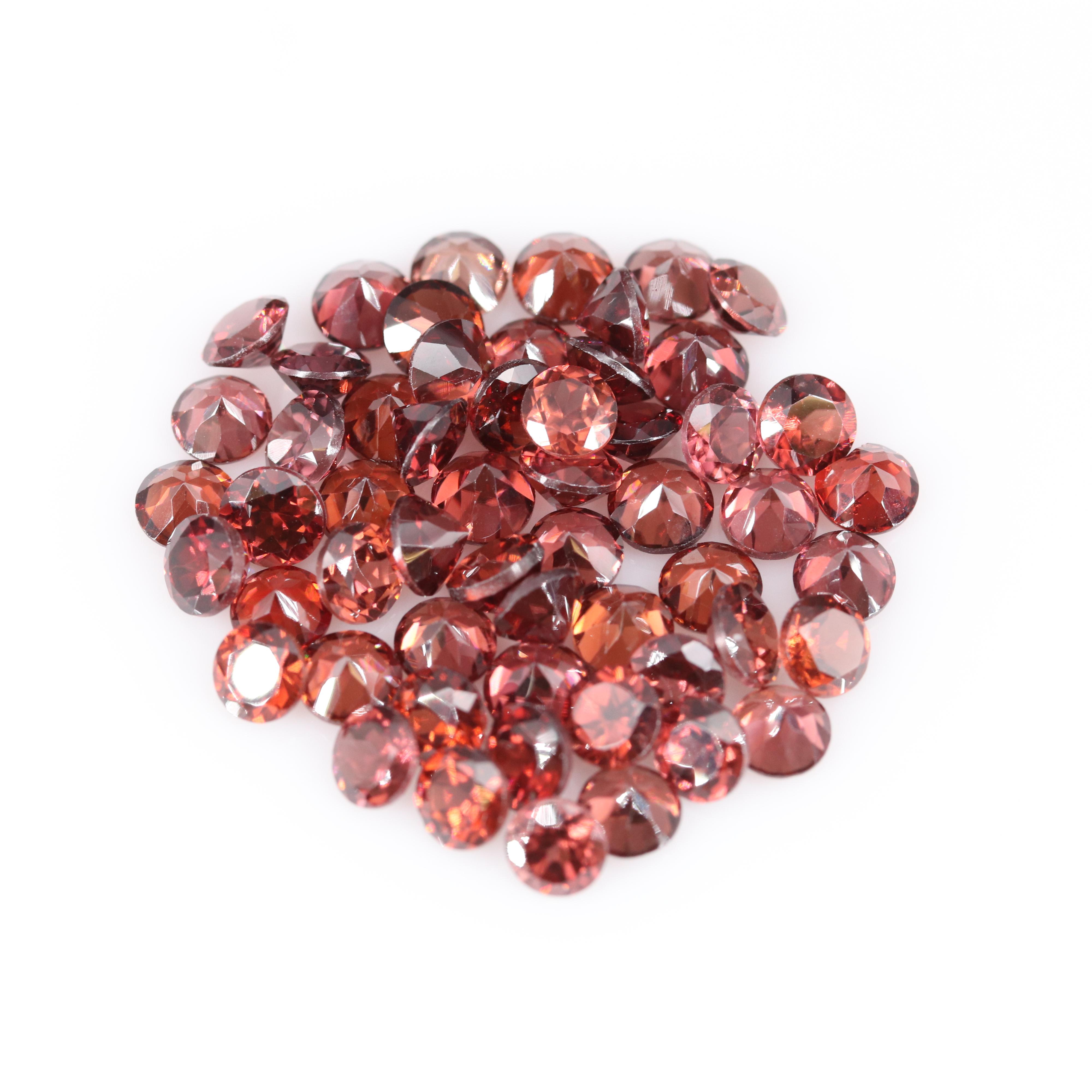 Loose 31.32 CTW Round Faceted Zircons