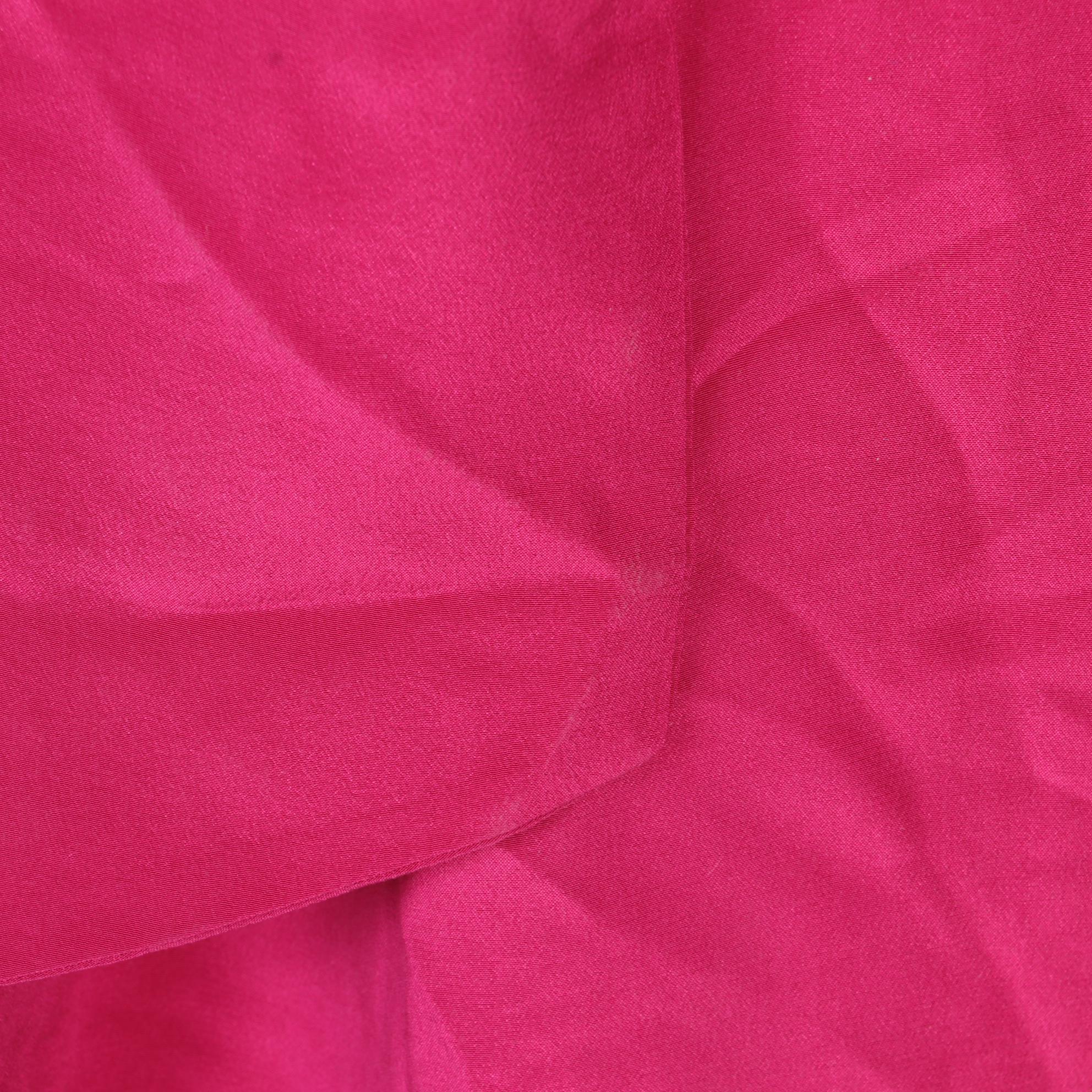 Tory Burch Fuchsia Kathy Dress with Tie Sash and Floral Overlay Knit Top