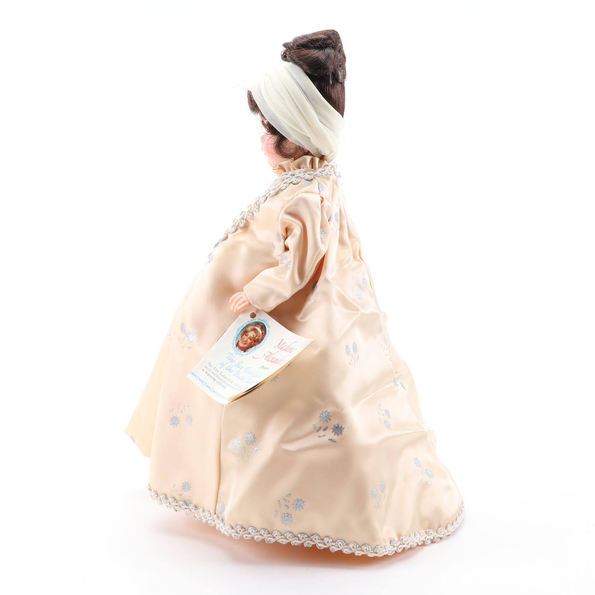 Madame Alexander First Lady Collection "Dolley Madison" Doll in Display Case