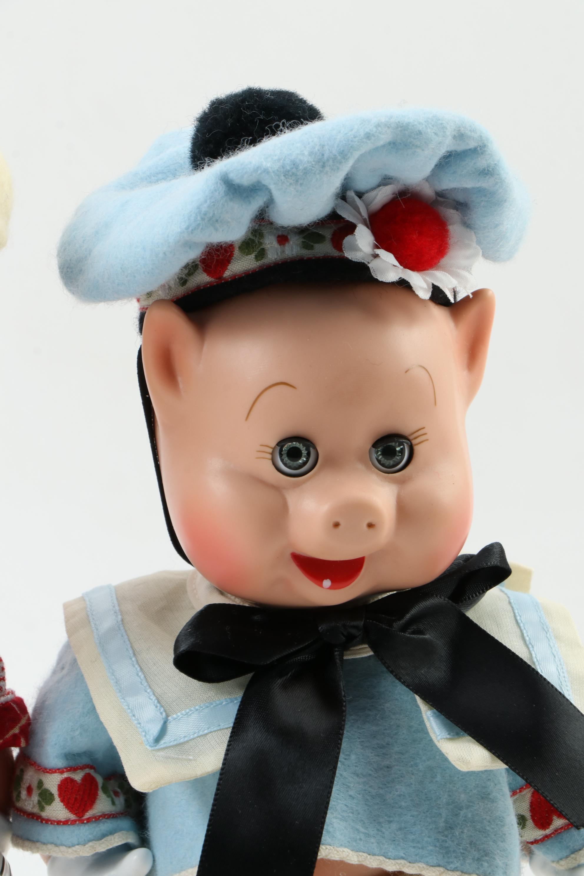 Madame Alexander "The Three Little Pigs" Doll Set