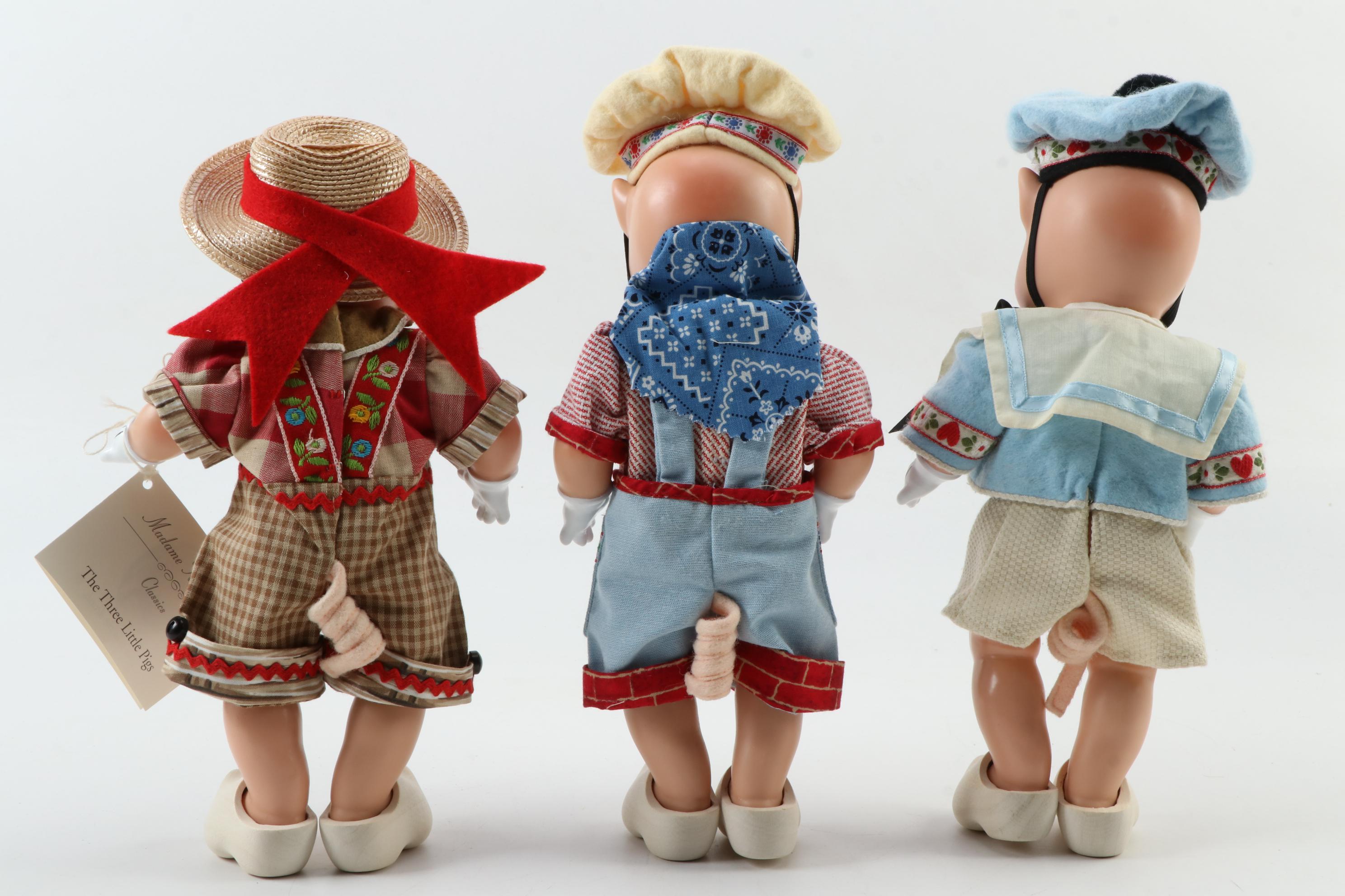 Madame Alexander "The Three Little Pigs" Doll Set