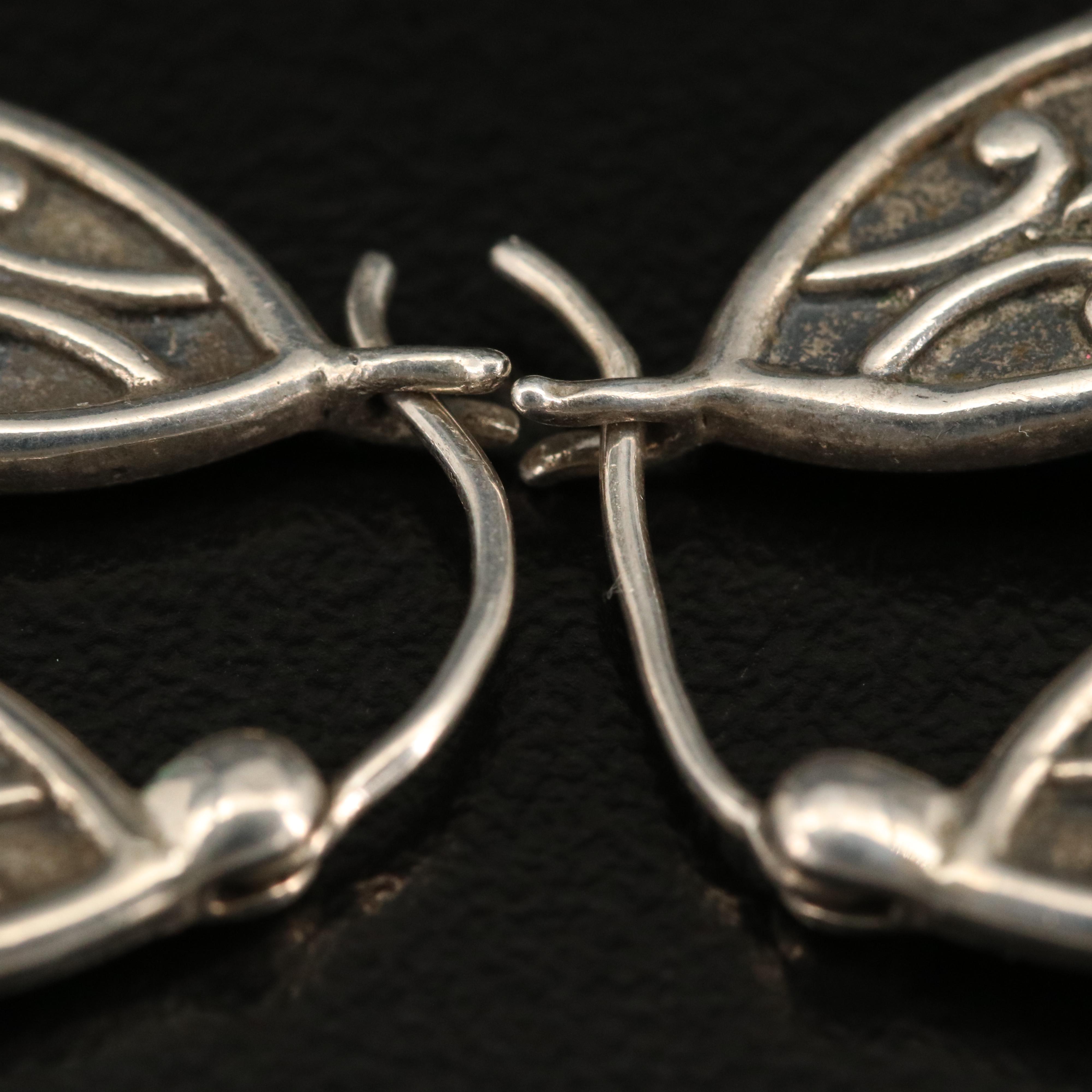 Sterling Silver Earrings Including Turquoise, Pearls and Jasper