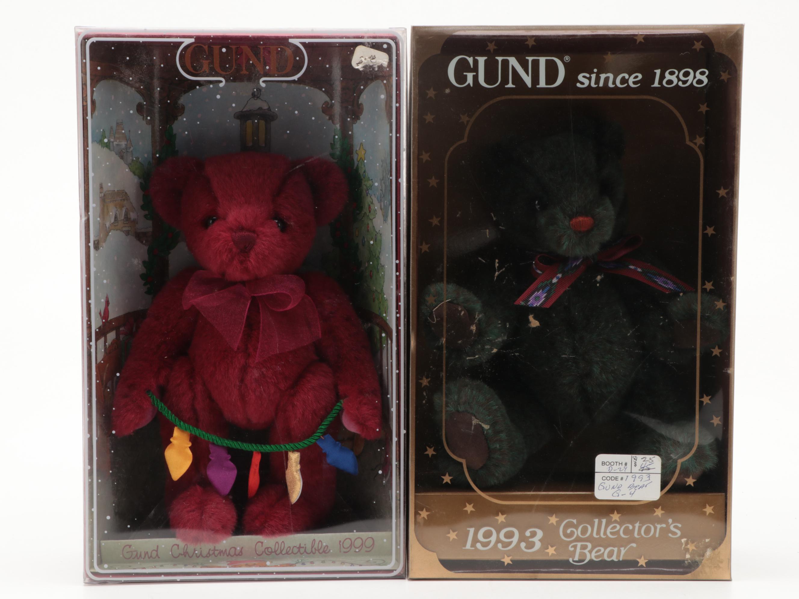 GUND Limited Edition Collector's Teddy Bears, 1980s-1990s