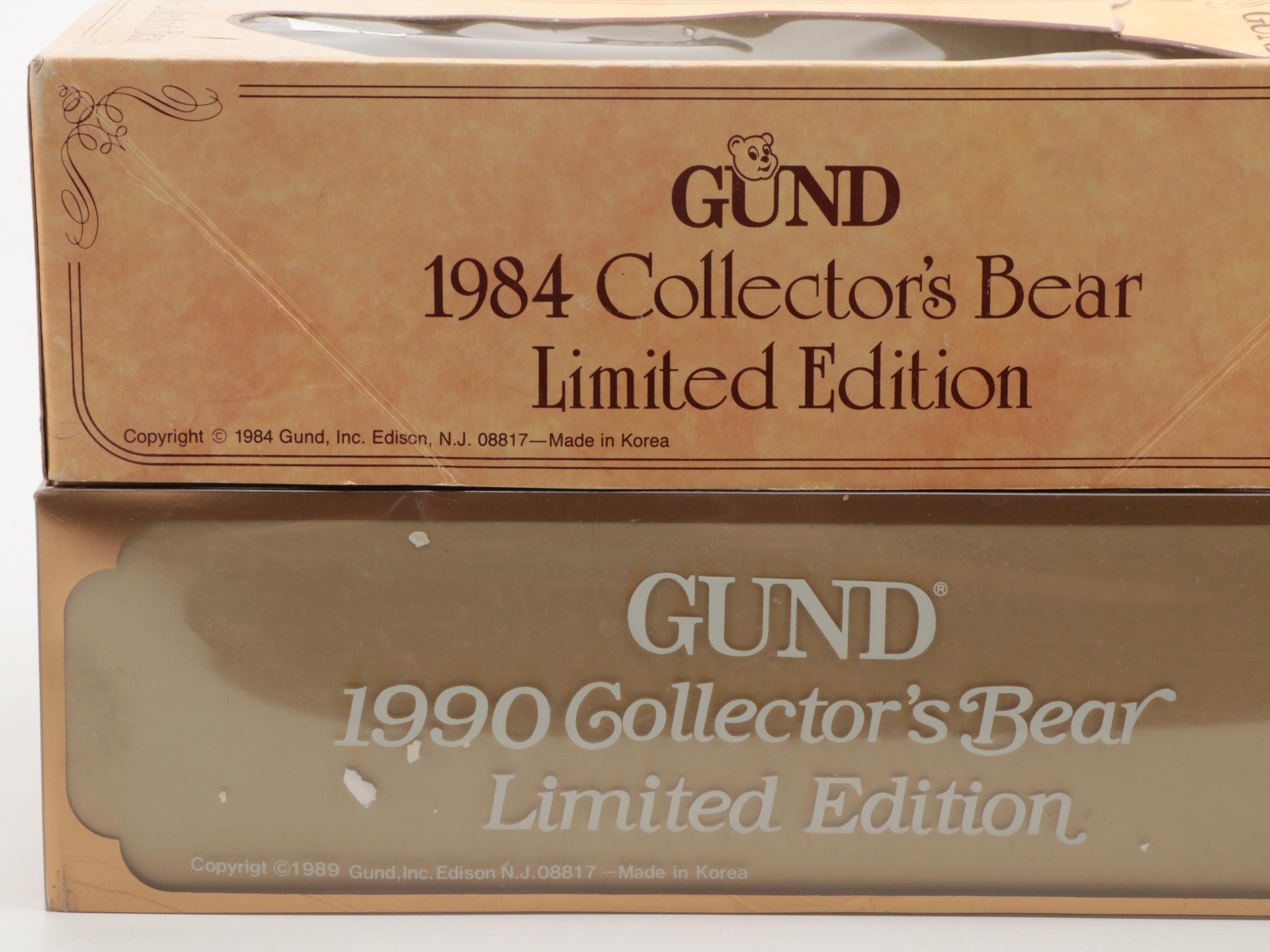 GUND Limited Edition Collector's Teddy Bears, 1980s-1990s