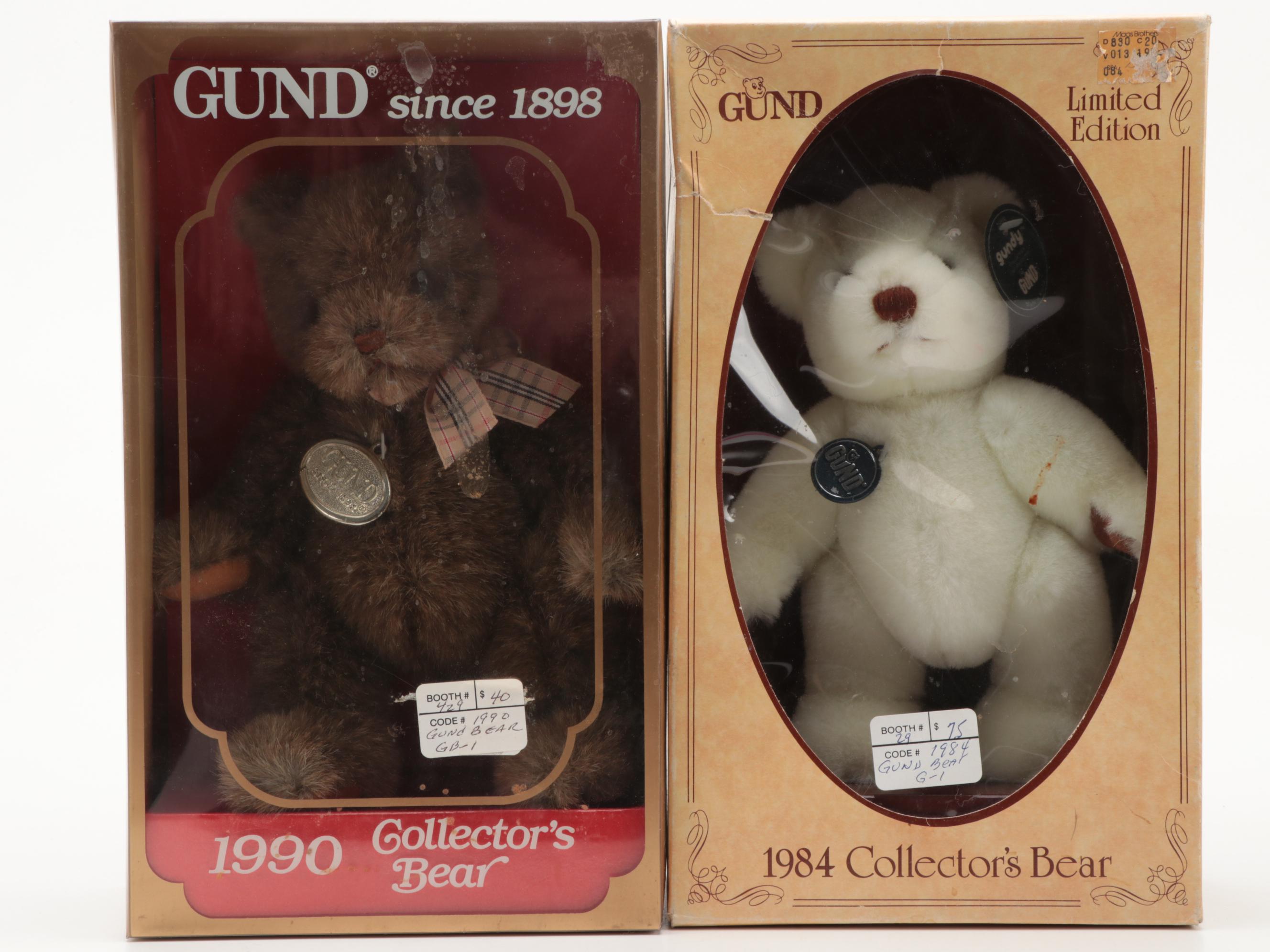 GUND Limited Edition Collector's Teddy Bears, 1980s-1990s
