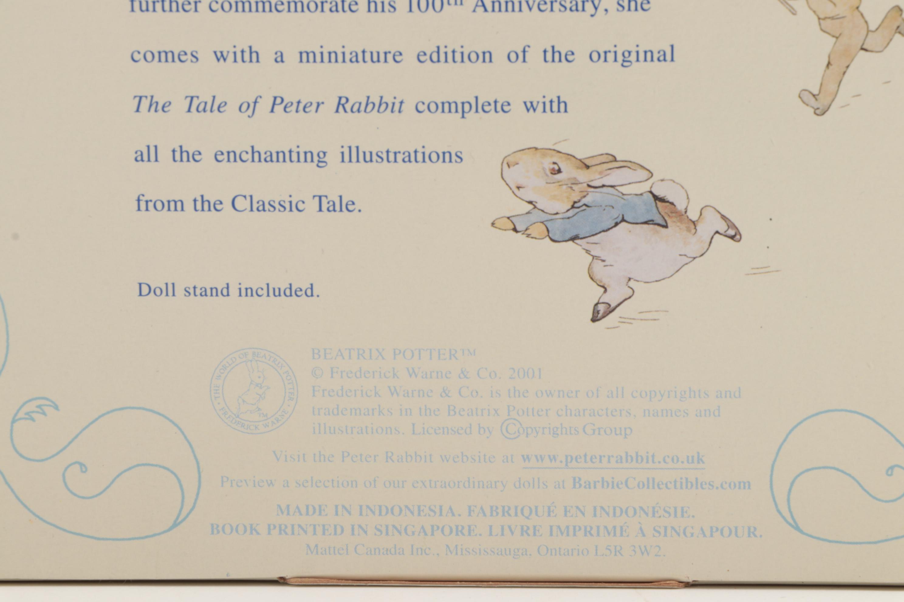 Mattel "The Wizard of Oz" Barbie and "The Tale of Peter Rabbit"  Barbie