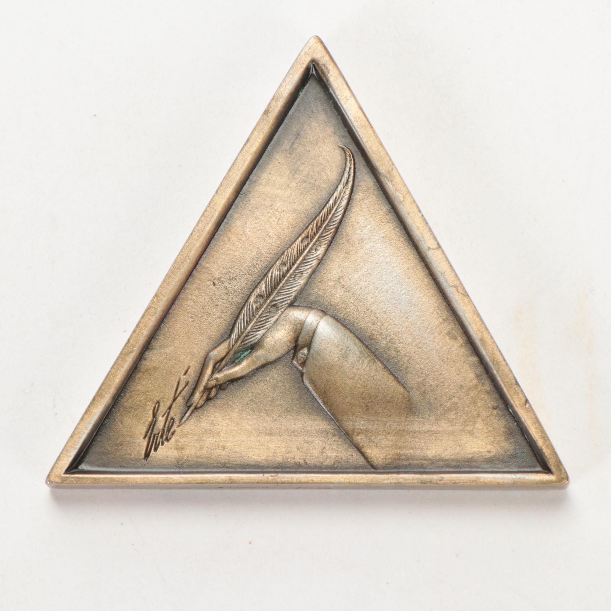 Bronze Tone Medallions after Erté