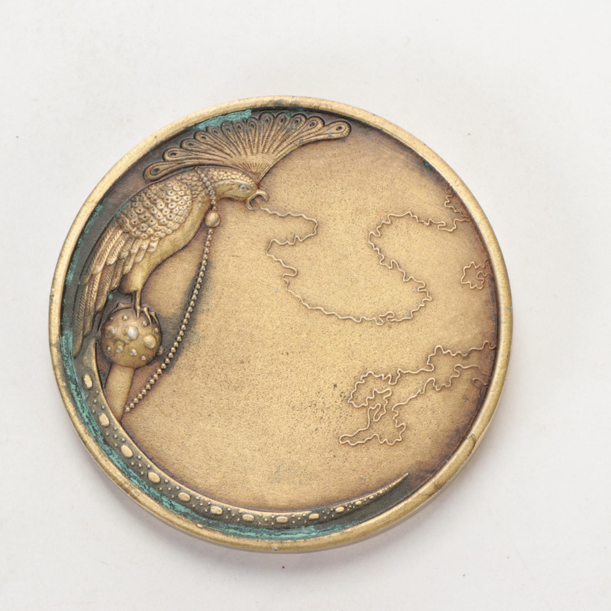 Bronze Tone Medallions after Erté