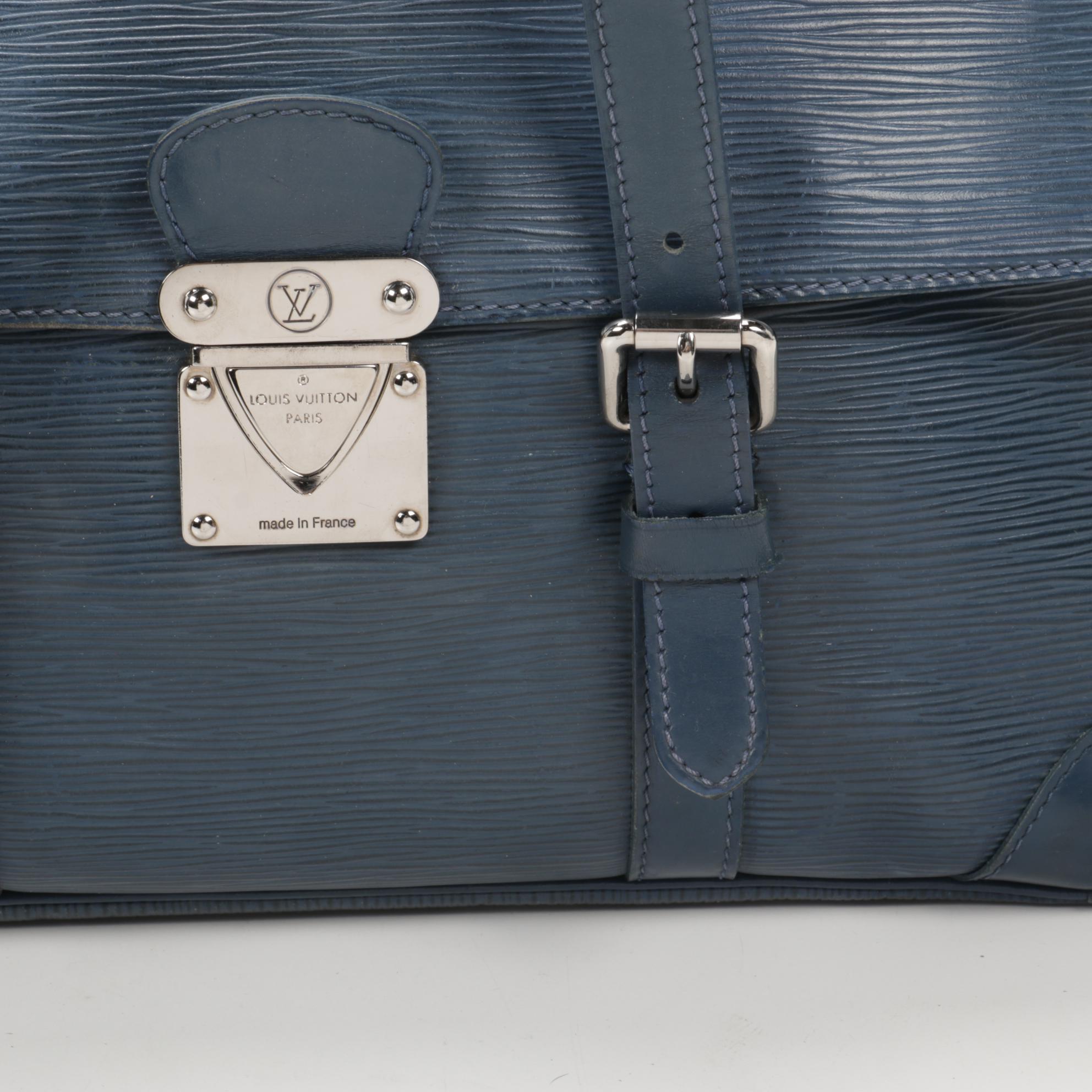 Louis Vuitton Segur MM in Blue Epi Leather