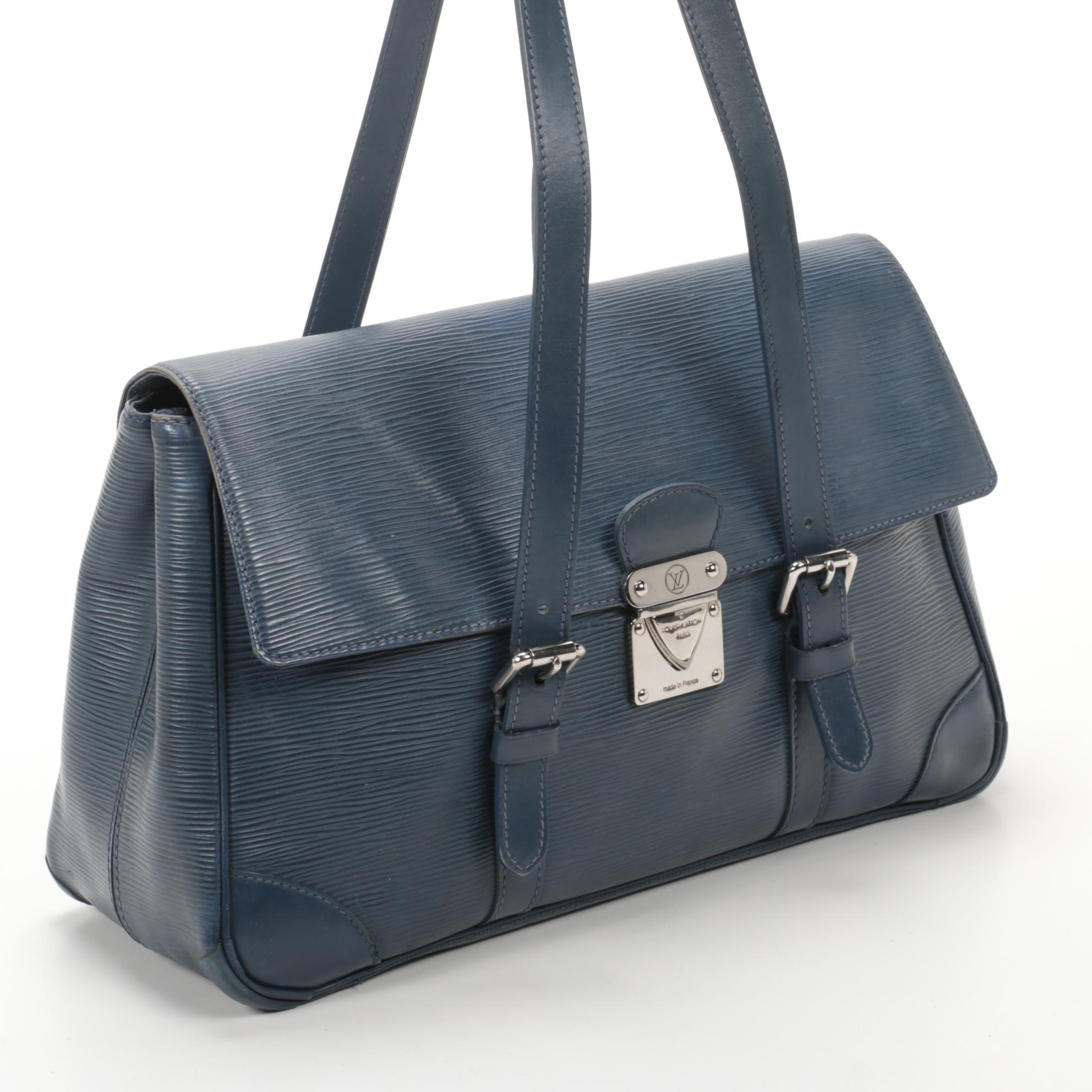 Louis Vuitton Segur MM in Blue Epi Leather