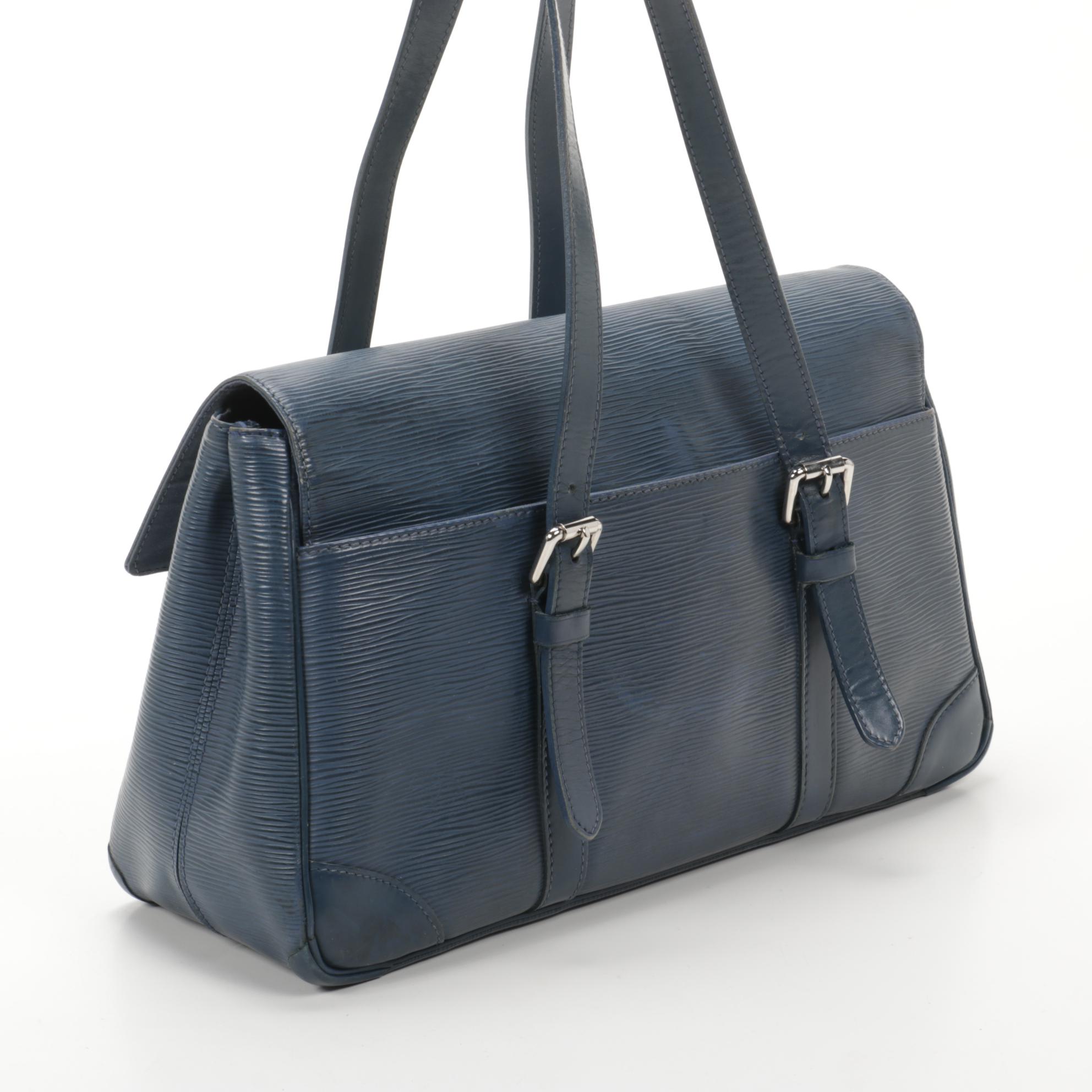 Louis Vuitton Segur MM in Blue Epi Leather