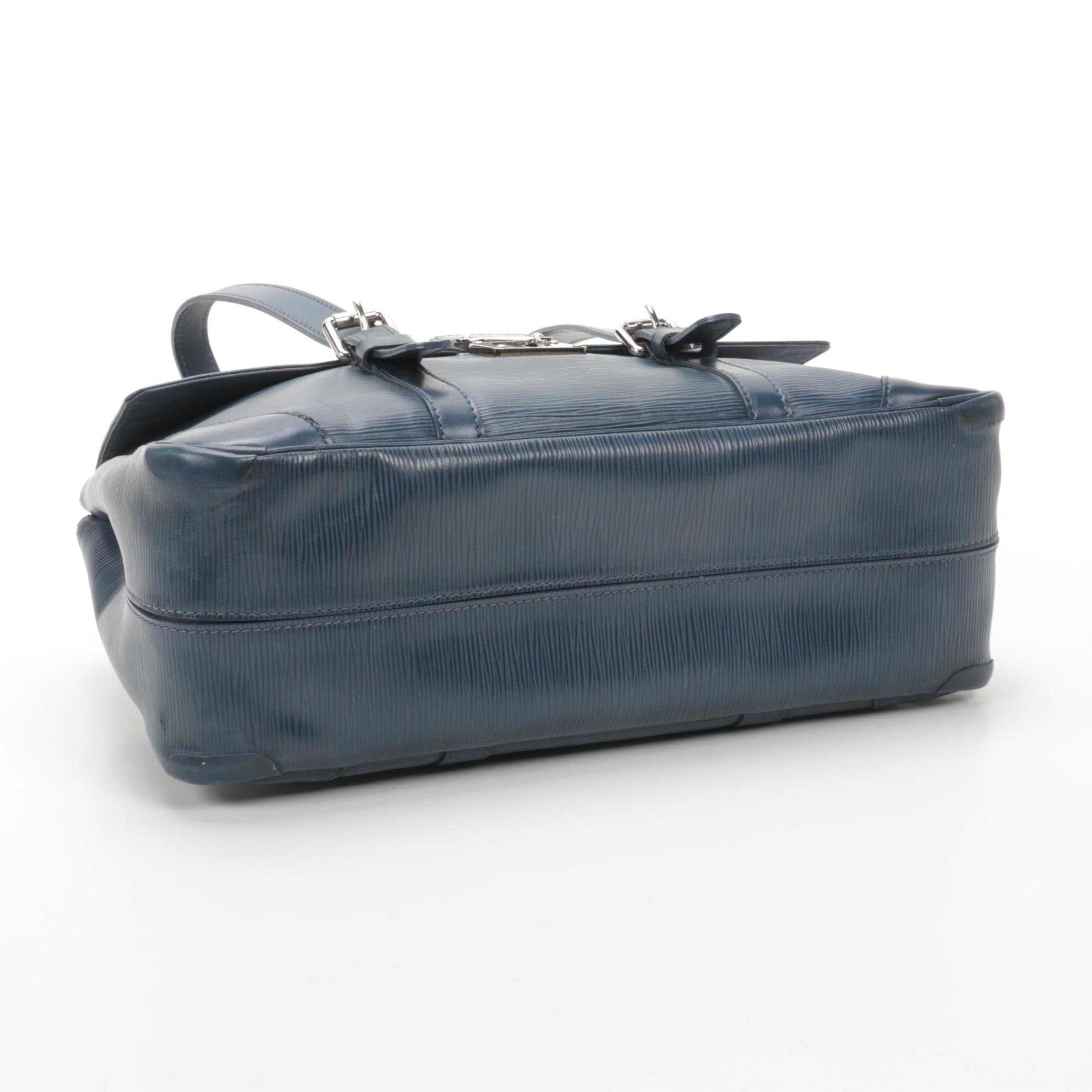 Louis Vuitton Segur MM in Blue Epi Leather