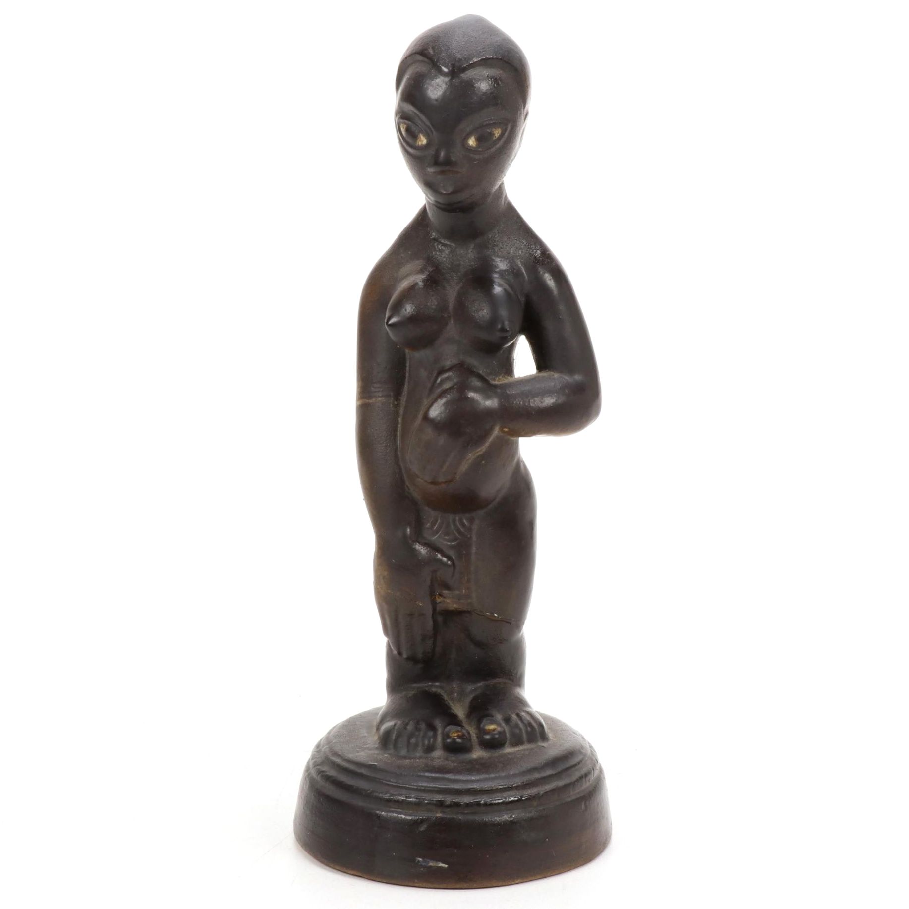 Paul Bogatay Ceramic Female Sculpture, Mid-20th Century