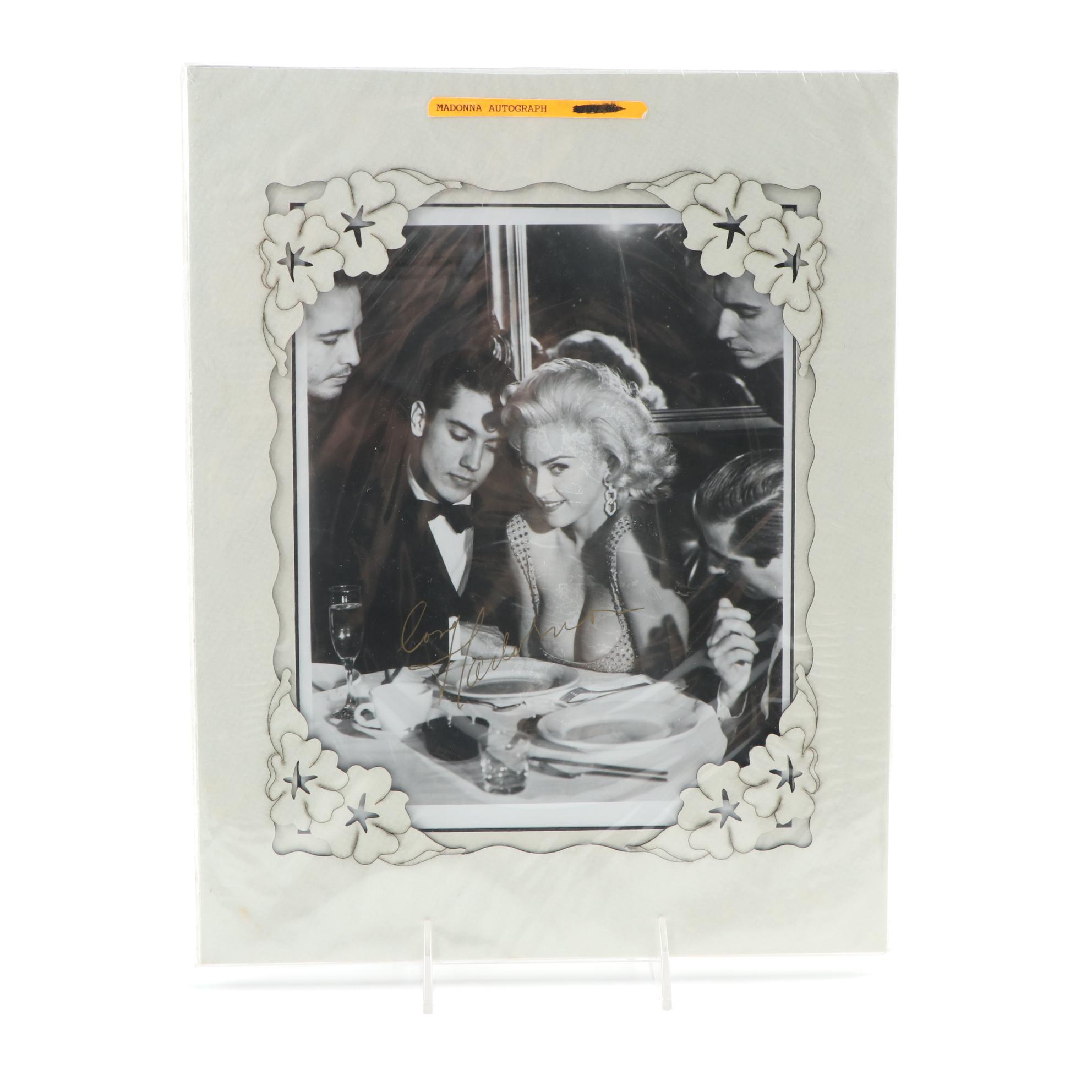 Madonna Signed "Diamonds Are a Girl's Best Friend" Photo Print with COA