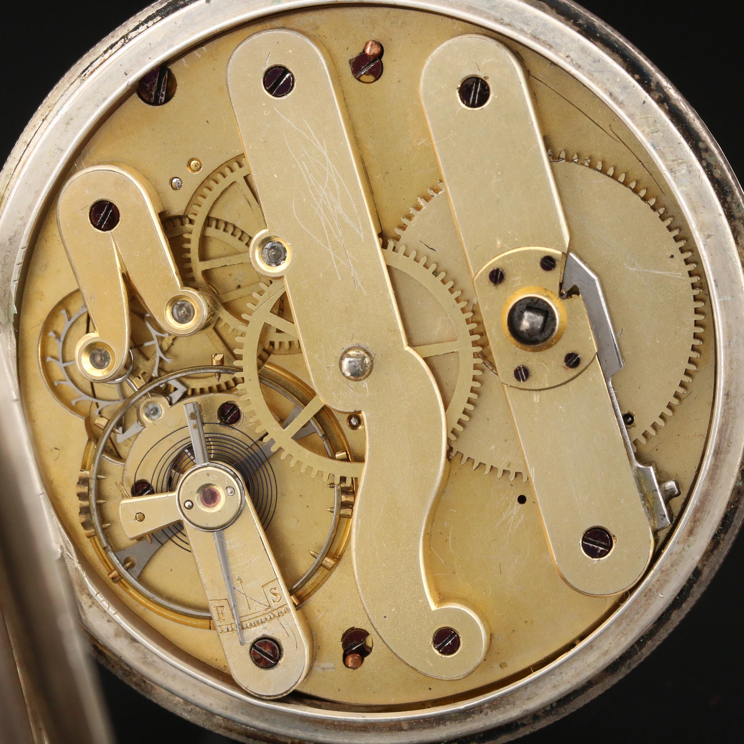 Antique James Pooley 800 Silver Pocket Watch