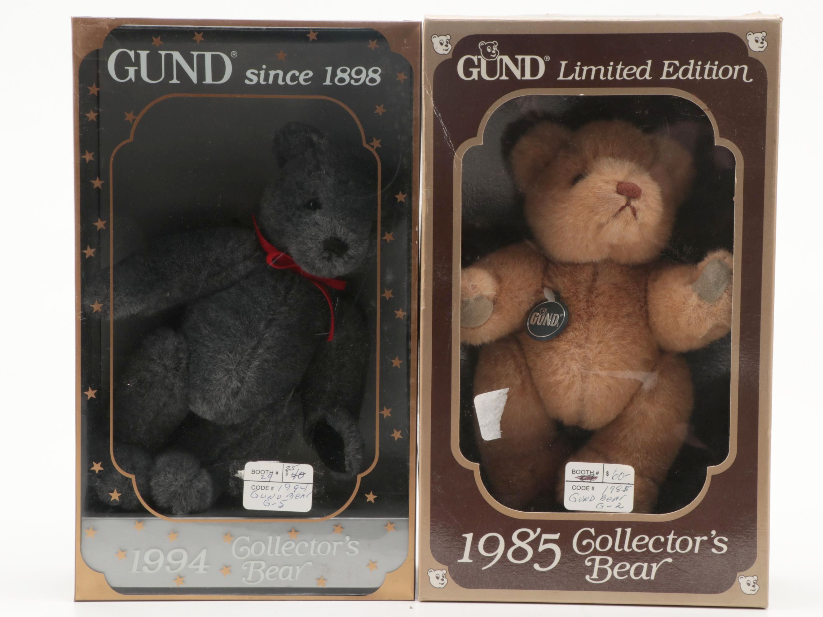 GUND Limited Edition Collector's Teddy Bears, 1980s-1990s