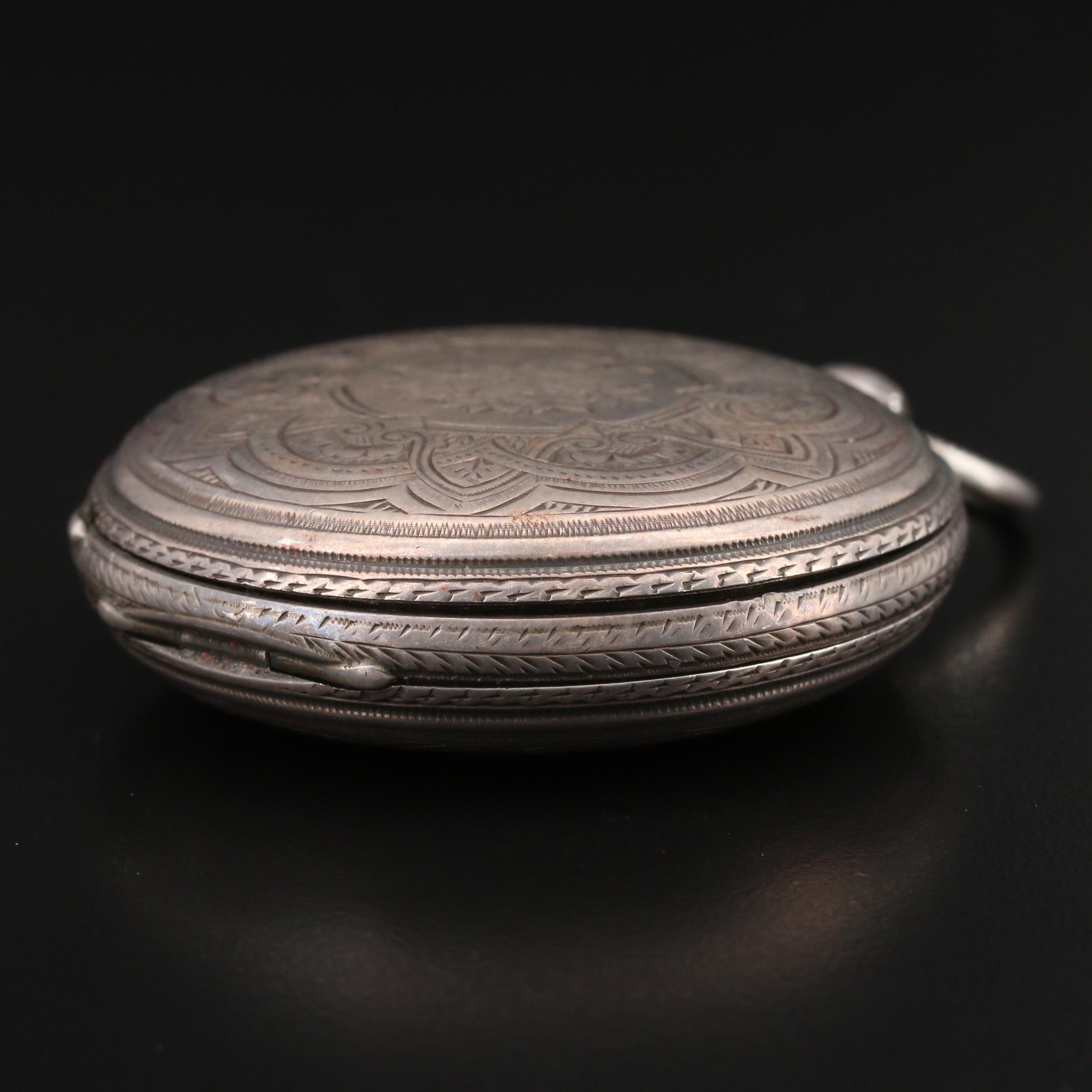 John Forrest English Sterling Silver Pocket Watch