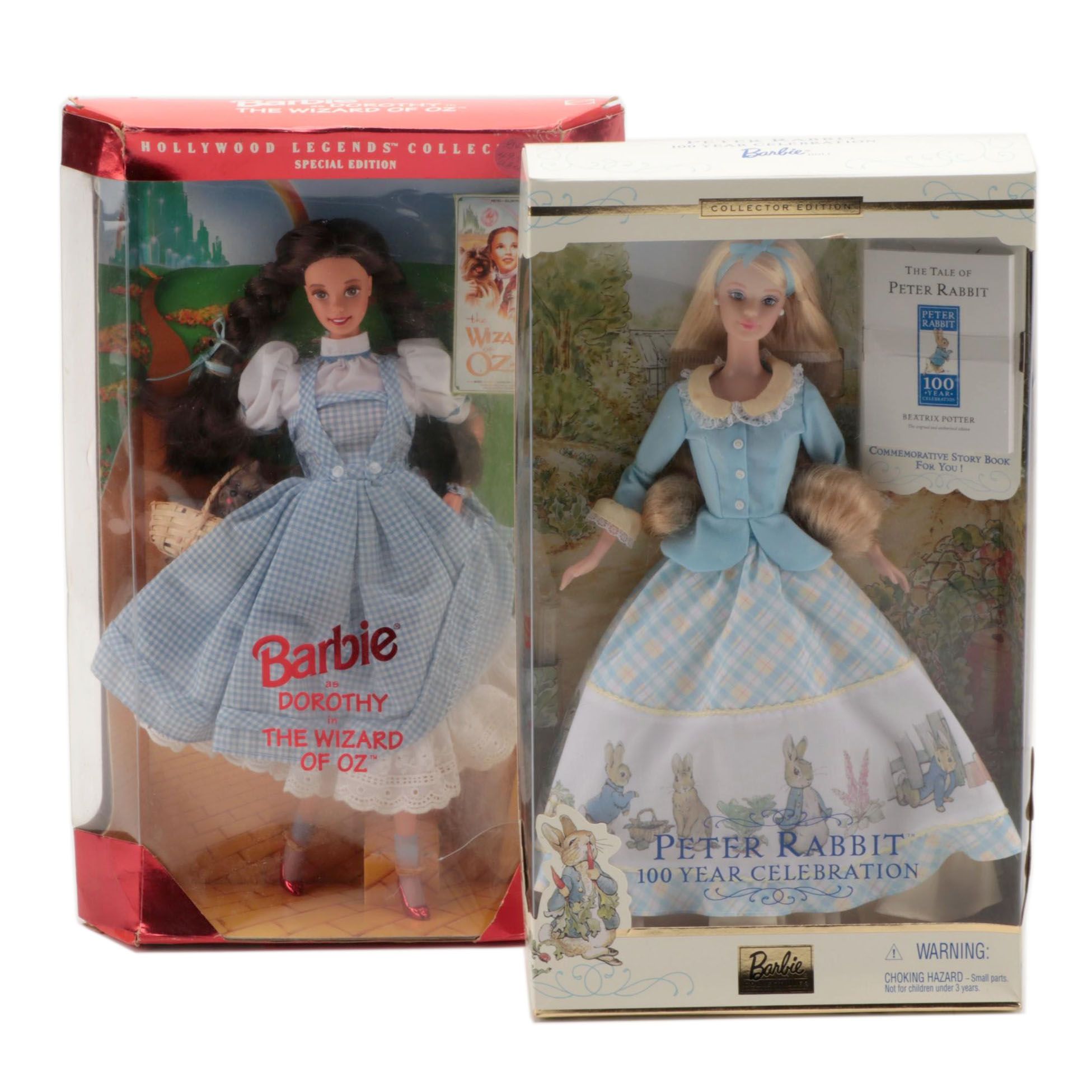 Mattel "The Wizard of Oz" Barbie and "The Tale of Peter Rabbit"  Barbie