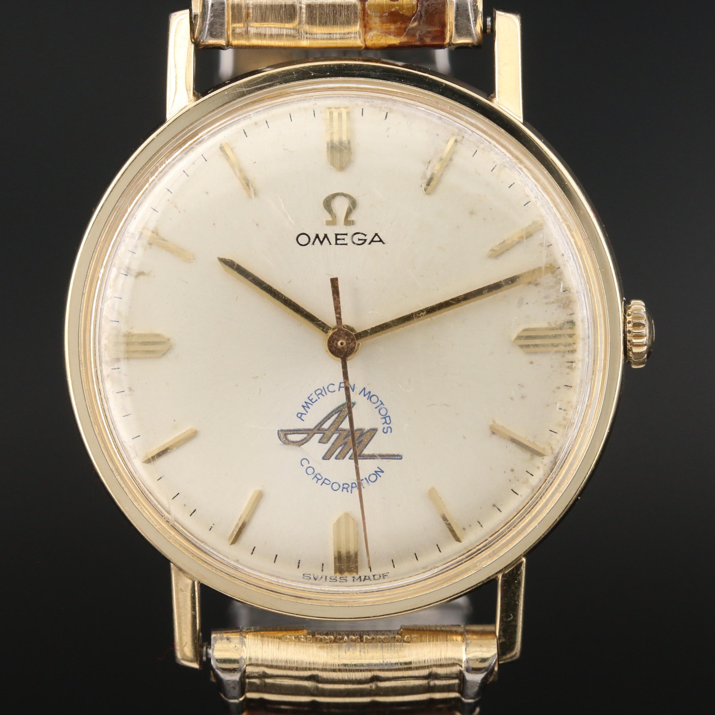 Circa 1967 Omega for American Motors Corporation 14K Gold Filled Watch